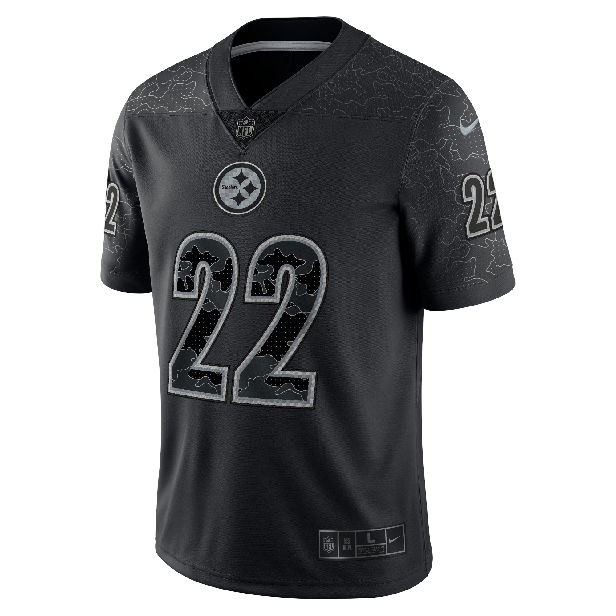 Najee Harris Pittsburgh Steelers Nike RFLCTV Limited Jersey - Black - PersonalJerseys