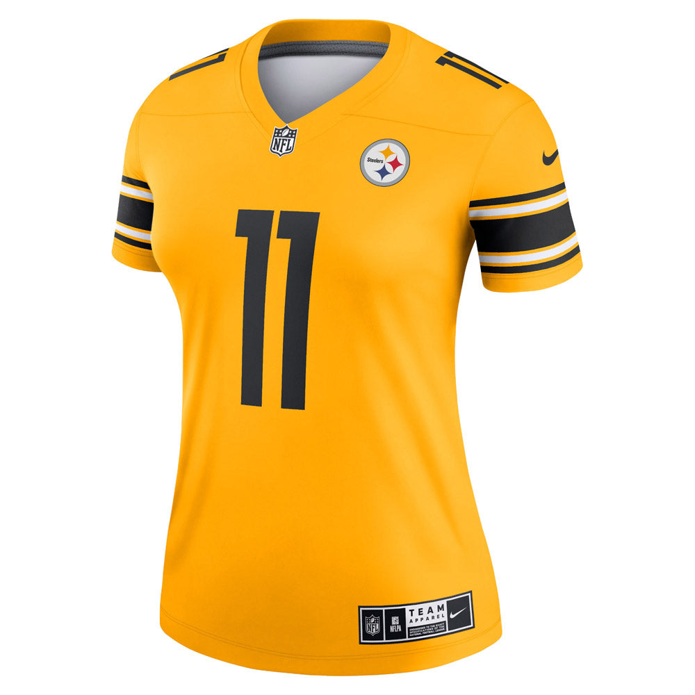 Women's Pittsburgh Steelers Chase Claypool Inverted Legend Game Jersey Gold - PersonalJerseys