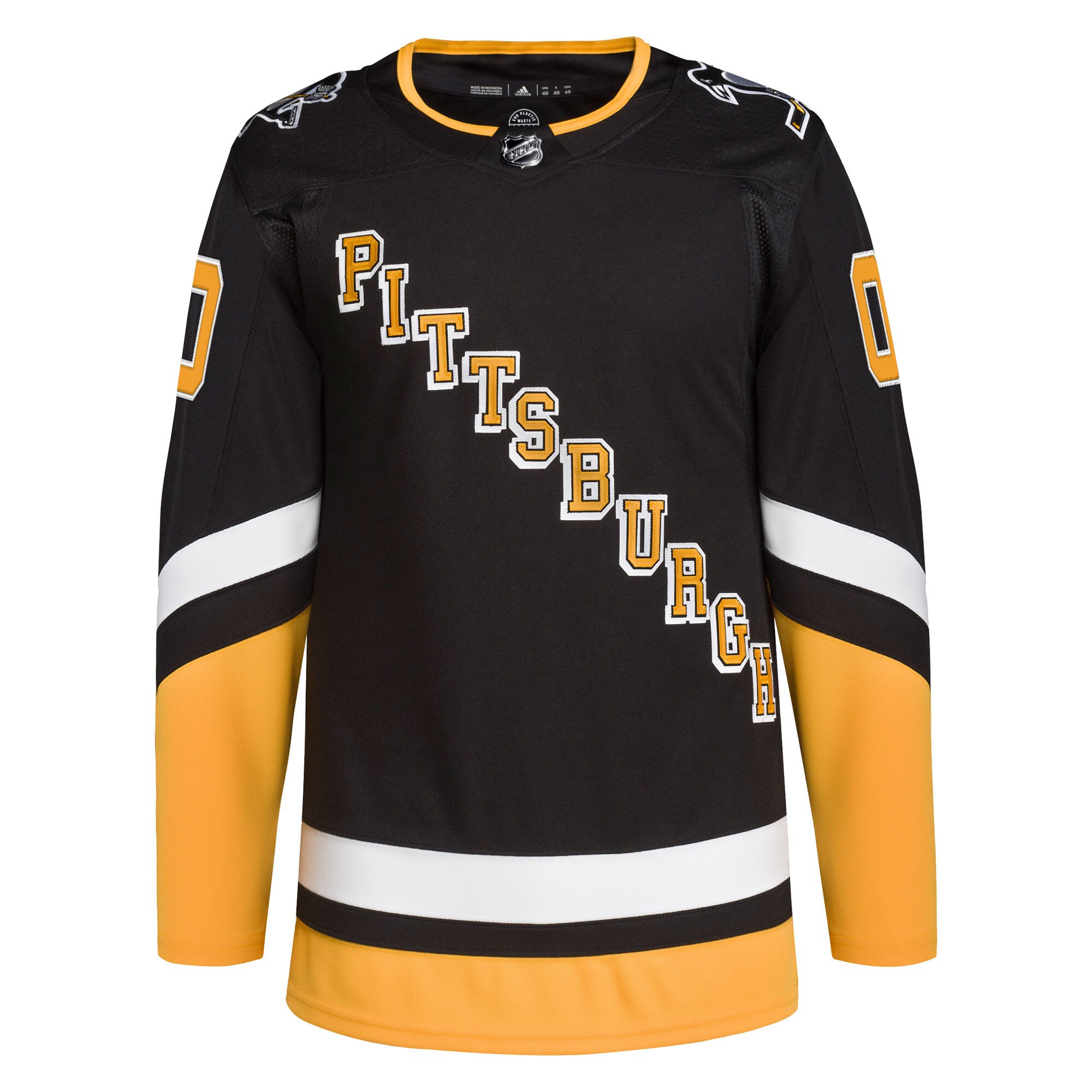 Pittsburgh Penguins adidas 2021/22 Alternate Primegreen Authentic Pro Custom Jersey - Black - PersonalJerseys