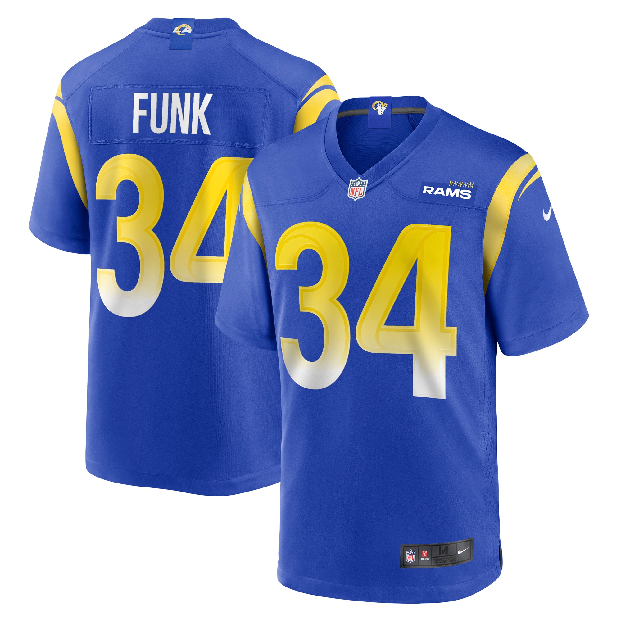 Los Angeles Rams Jake Funk Royal Game Player Jersey for Youth Women Men - Friend Lounge Store - Shop for All Things Jerseys Sports - PersonalJerseys