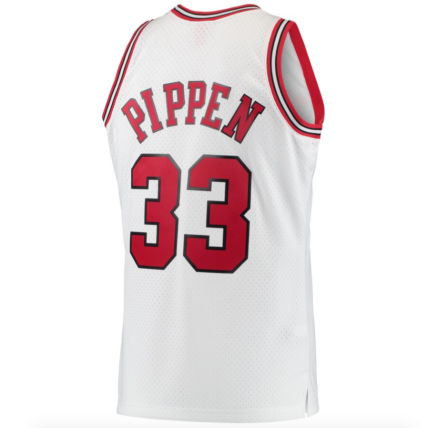 Men's Chicago Bulls Scottie Pippen Mitchell & Ness White Hardwood Classics 1997-98 Swingman Jersey - PersonalJerseys