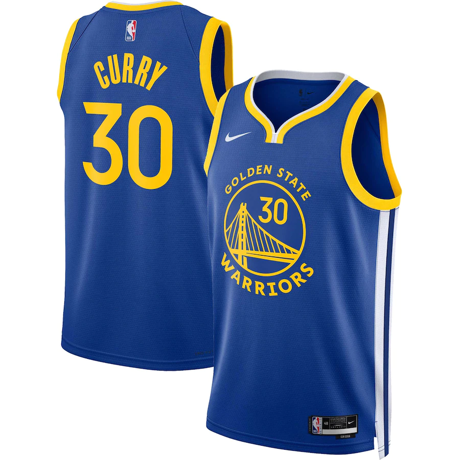 Men's Golden State Warriors Stephen Curry Jersey Icon Edition Royal Blue - PersonalJerseys