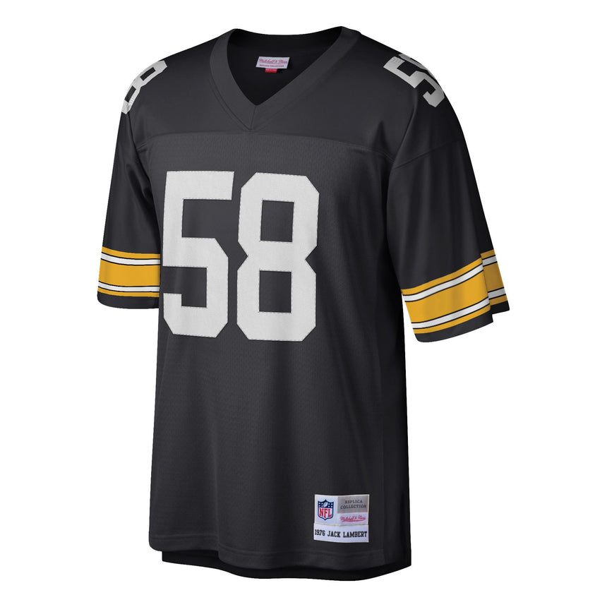 Men's Pittsburgh Steelers Jack Lambert Mitchell & Ness Black Replica Legacy Jersey - PersonalJerseys