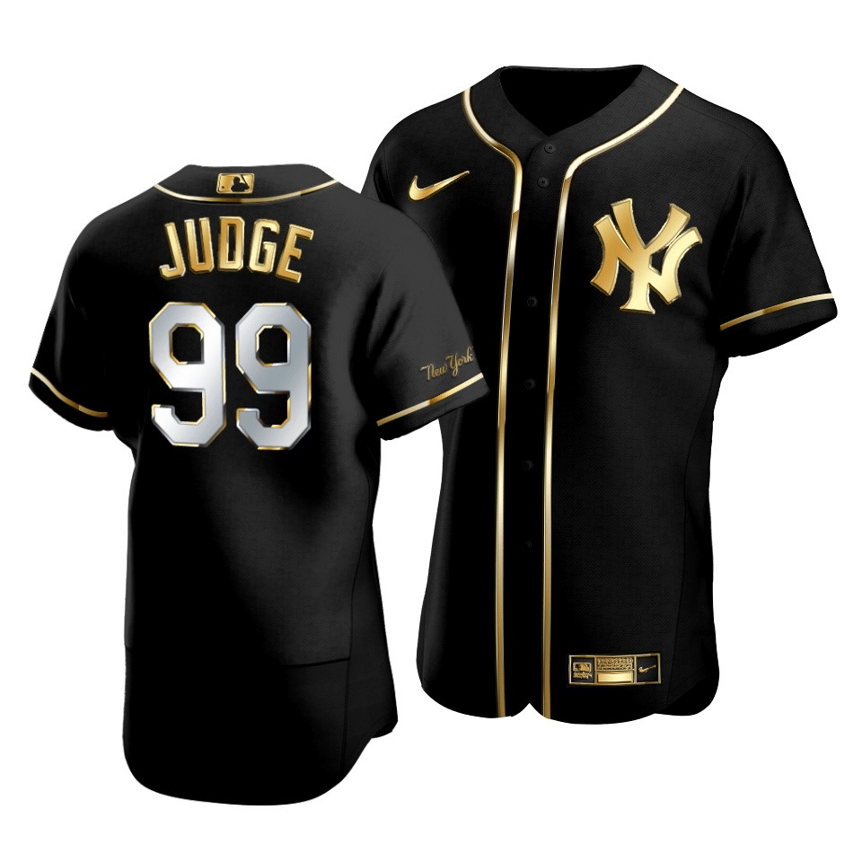 Men's New York Yankees Aaron Judge #99 Golden Edition Black Jersey - Friend Lounge Store - Shop for All Things Jerseys Sports - PersonalJerseys