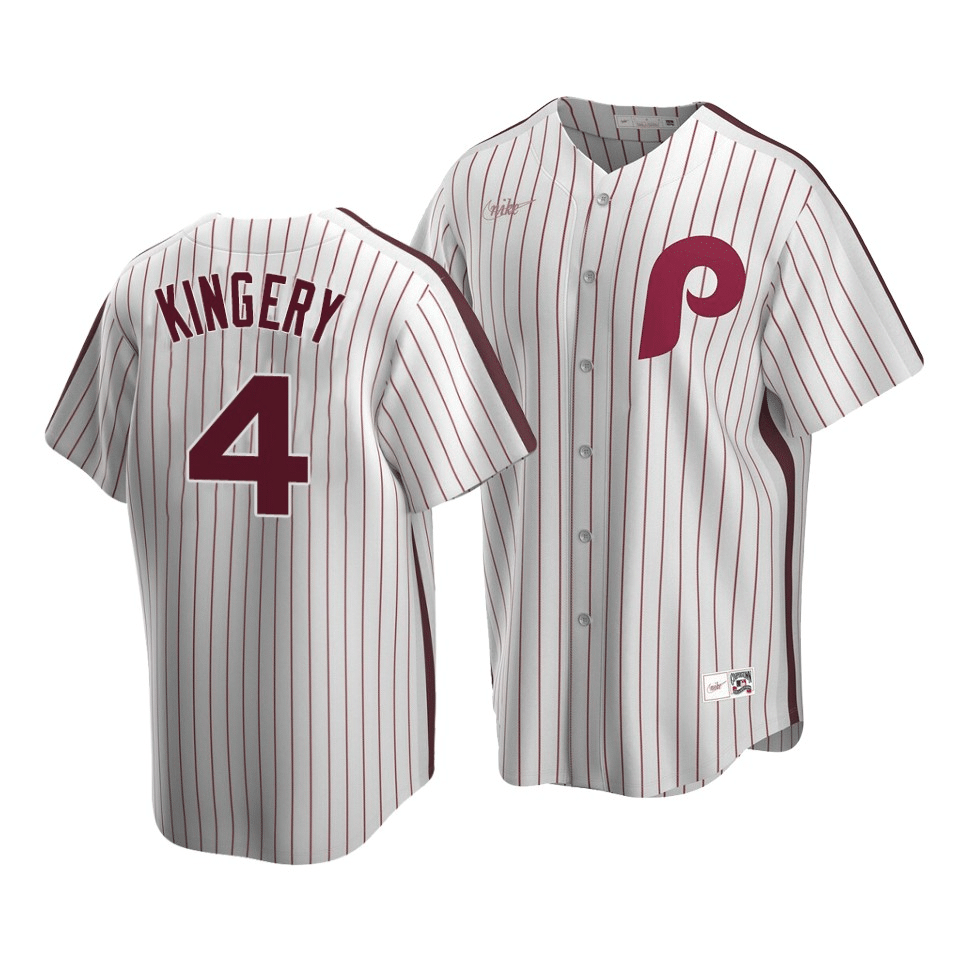 Men's Philadelphia Phillies Scott Kingery #4 Cooperstown Collection White Home Jersey - Friend Lounge Store - Shop for All Things Jerseys Sports - PersonalJerseys