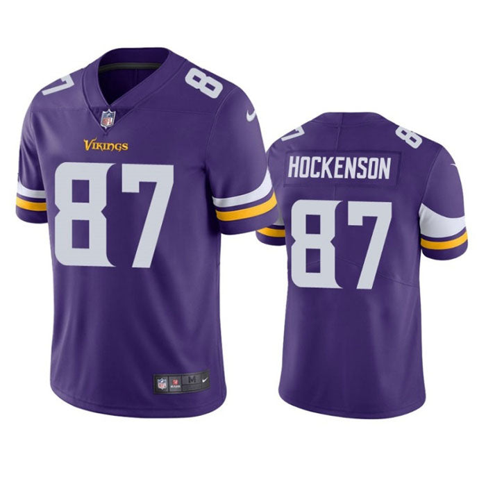 Youth Minnesota Vikings TJ Hockenson Vapor Jersey - Purple - Sports Wear Jersey - PersonalJerseys