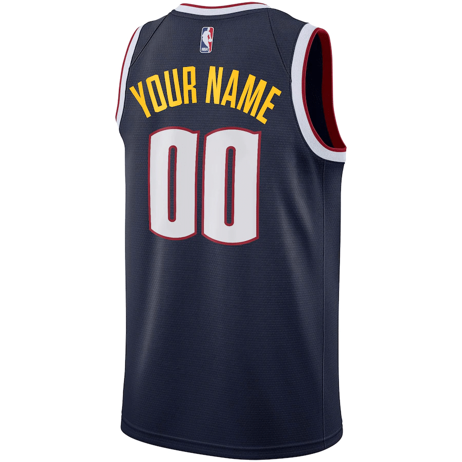 Denver Nuggets Custom Swingman Jersey Navy - Icon Edition - Friend Lounge Store - Shop for All Things Jerseys Sports - PersonalJerseys