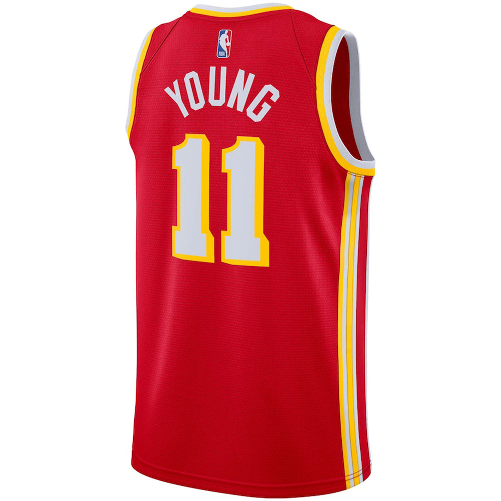 Men's Atlanta Hawks Trae Young  Jersey Icon Edition - Red - PersonalJerseys