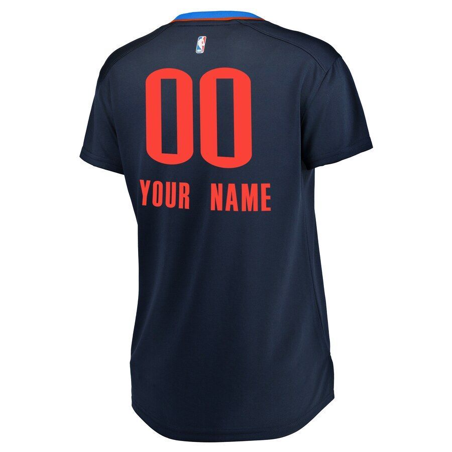 Oklahoma City Thunder Branded Women's Fast Break Custom Jersey Navy - Statement Edition - Friend Lounge Store - Shop for All Things Jerseys Sports - PersonalJerseys