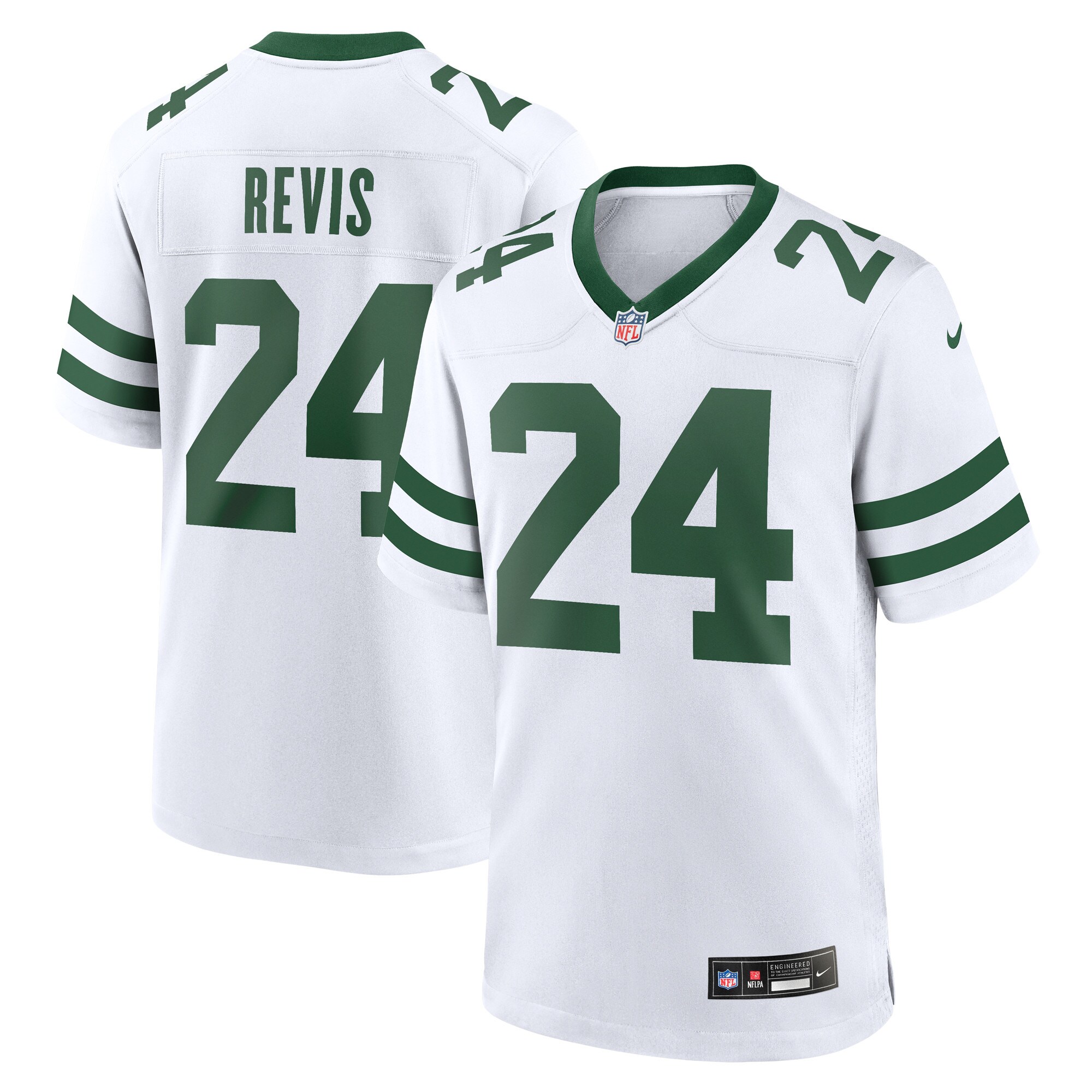 Darrelle Revis New York Jets Nike Legacy Retired Player Game Jersey - White - PersonalJerseys