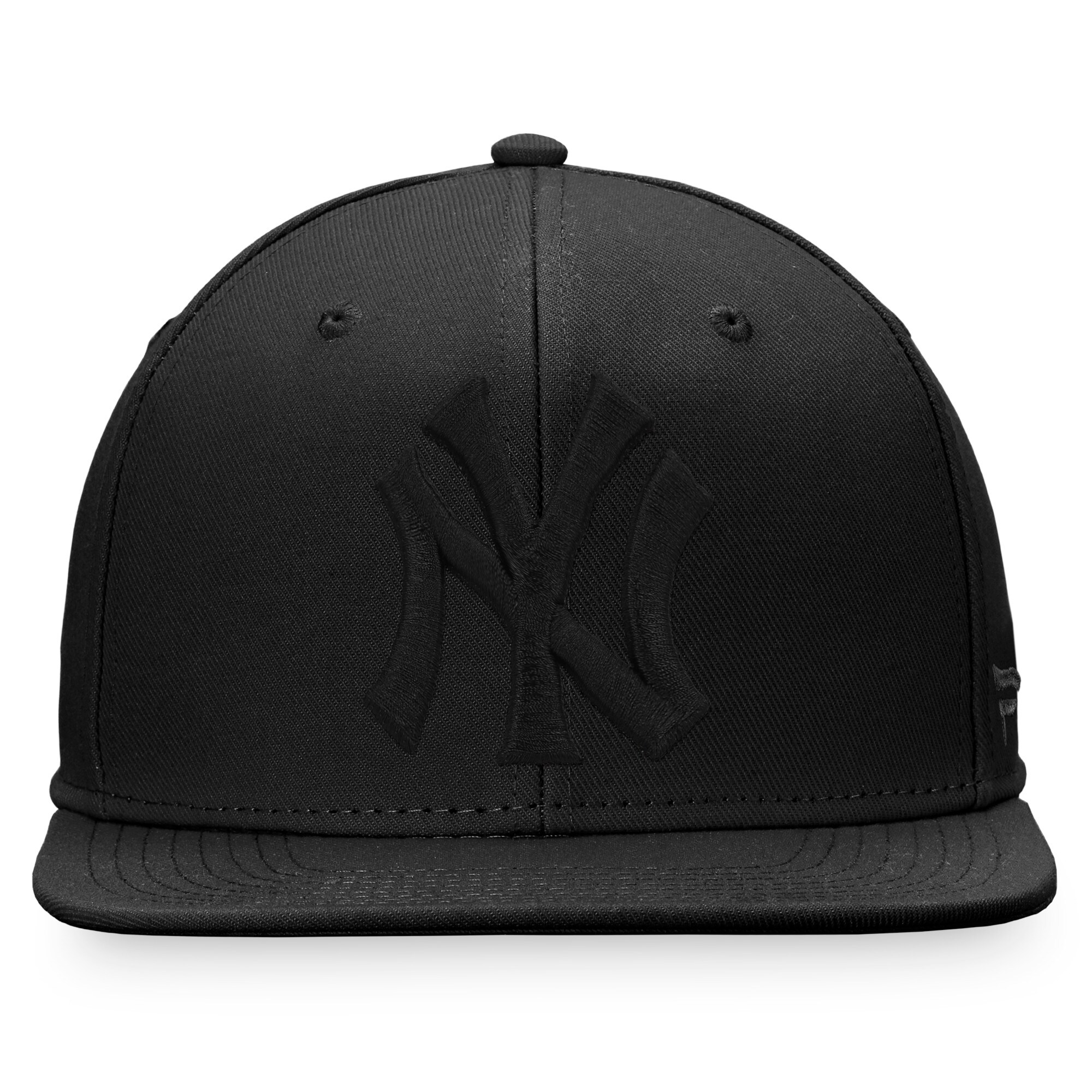 New York Yankees Fanatics Branded Black on Black Snapback Hat - PersonalJerseys
