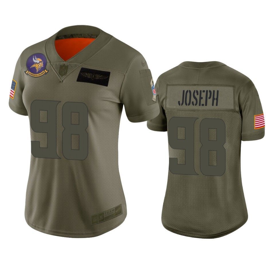 Women's Minnesota Vikings Linval Joseph Camo 2019 Salute to Service Limited Jersey - Friend Lounge Store - Shop for All Things Jerseys Sports - PersonalJerseys