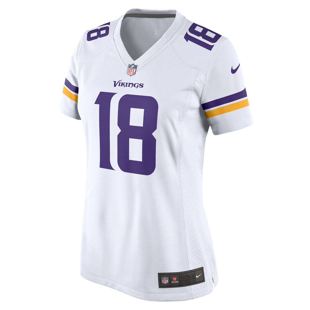 Women's Minnesota Vikings Justin Jefferson Game Jersey White - Sports Wear Jersey - PersonalJerseys