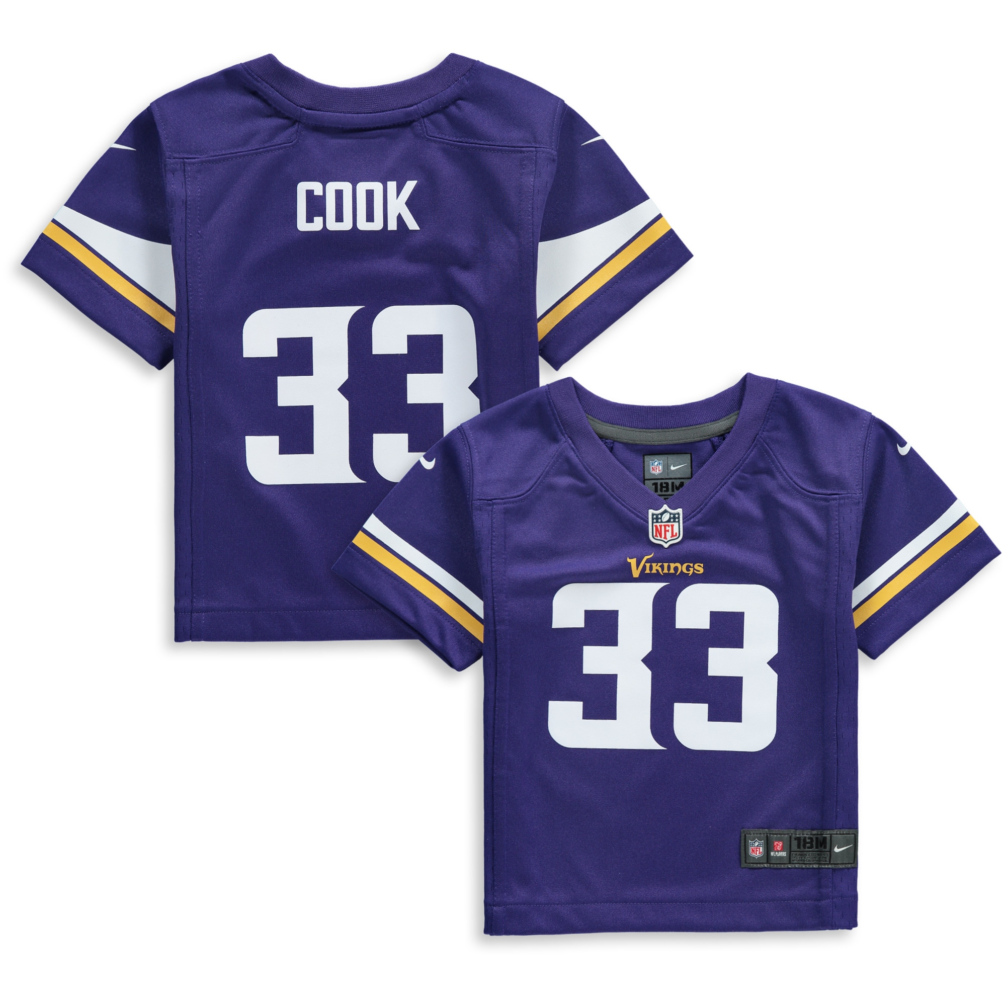 Dalvin Cook Minnesota Vikings Nike Infant Player Game Jersey - Purple - PersonalJerseys