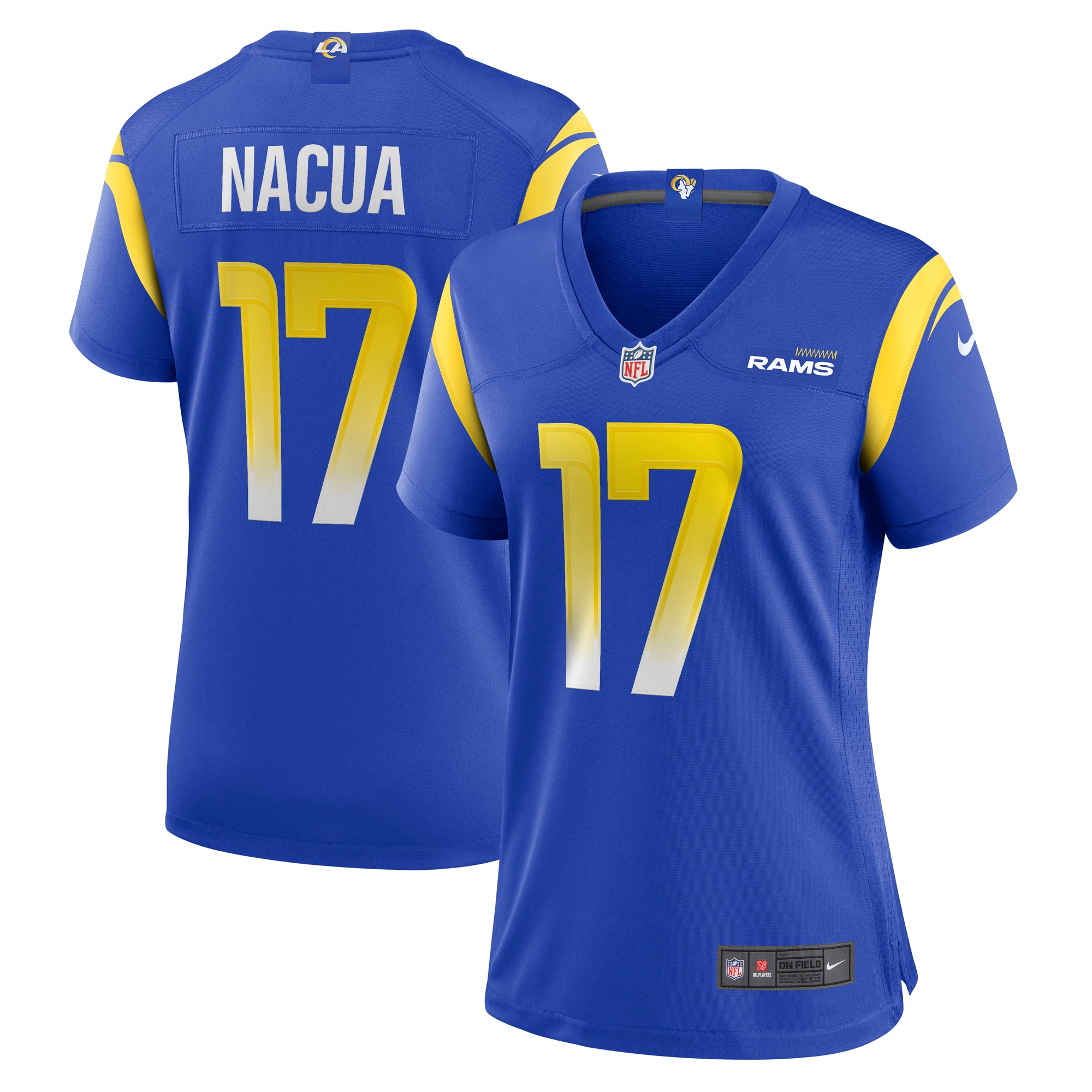 Los Angeles Rams Puka Nacua Royal Home Game Jersey for Youth Women Men - Friend Lounge Store - Shop for All Things Jerseys Sports - PersonalJerseys