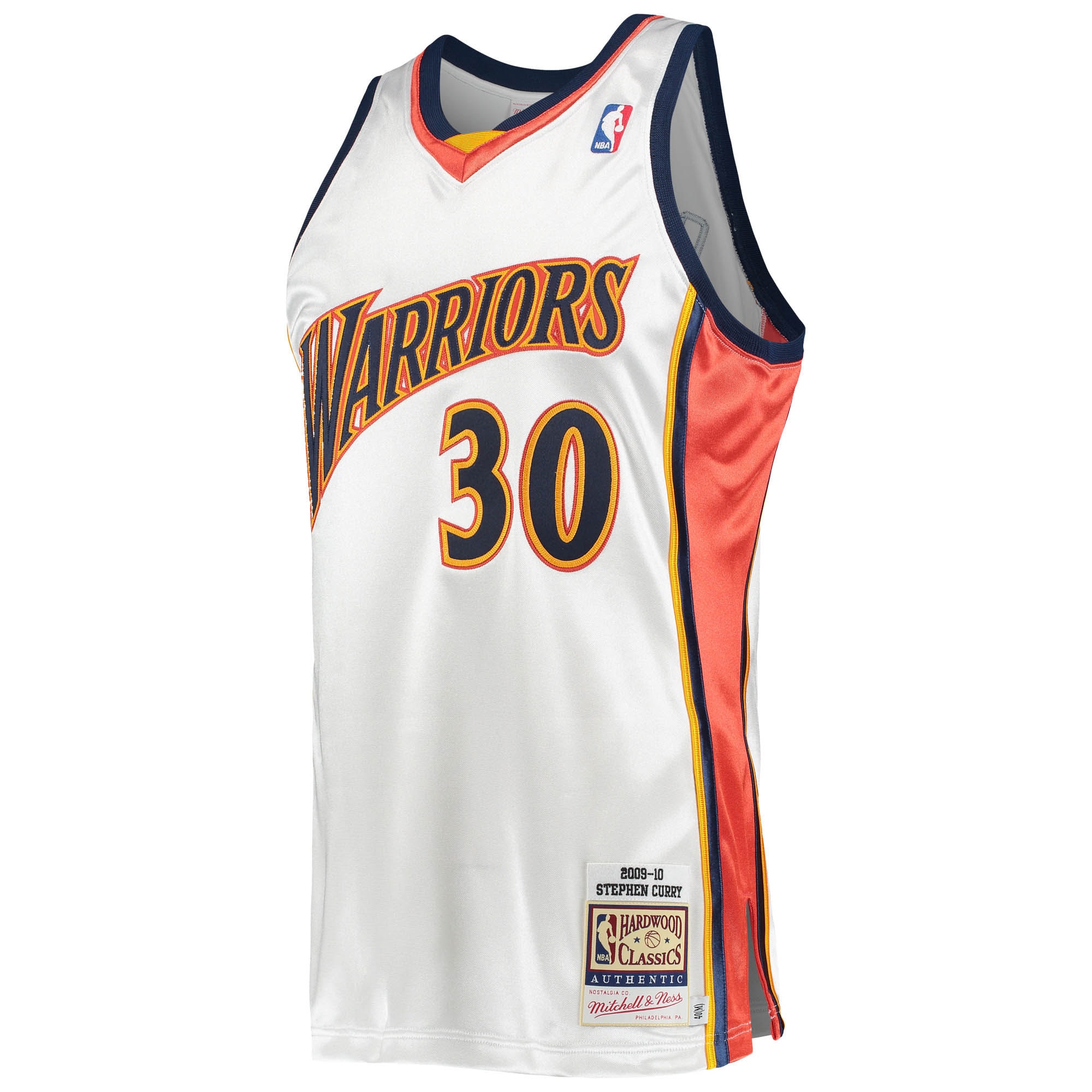 Stephen Curry Golden State Warriors Mitchell & Ness 2009-10 Hardwood Classics Authentic Player Jersey - White - PersonalJerseys