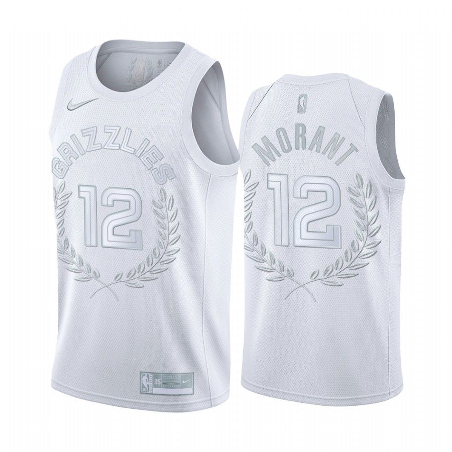 Ja Morant #12 Memphis Grizzlies White 2020 Rookie of the Year Jersey - Friend Lounge Store - Shop for All Things Jerseys Sports - PersonalJerseys