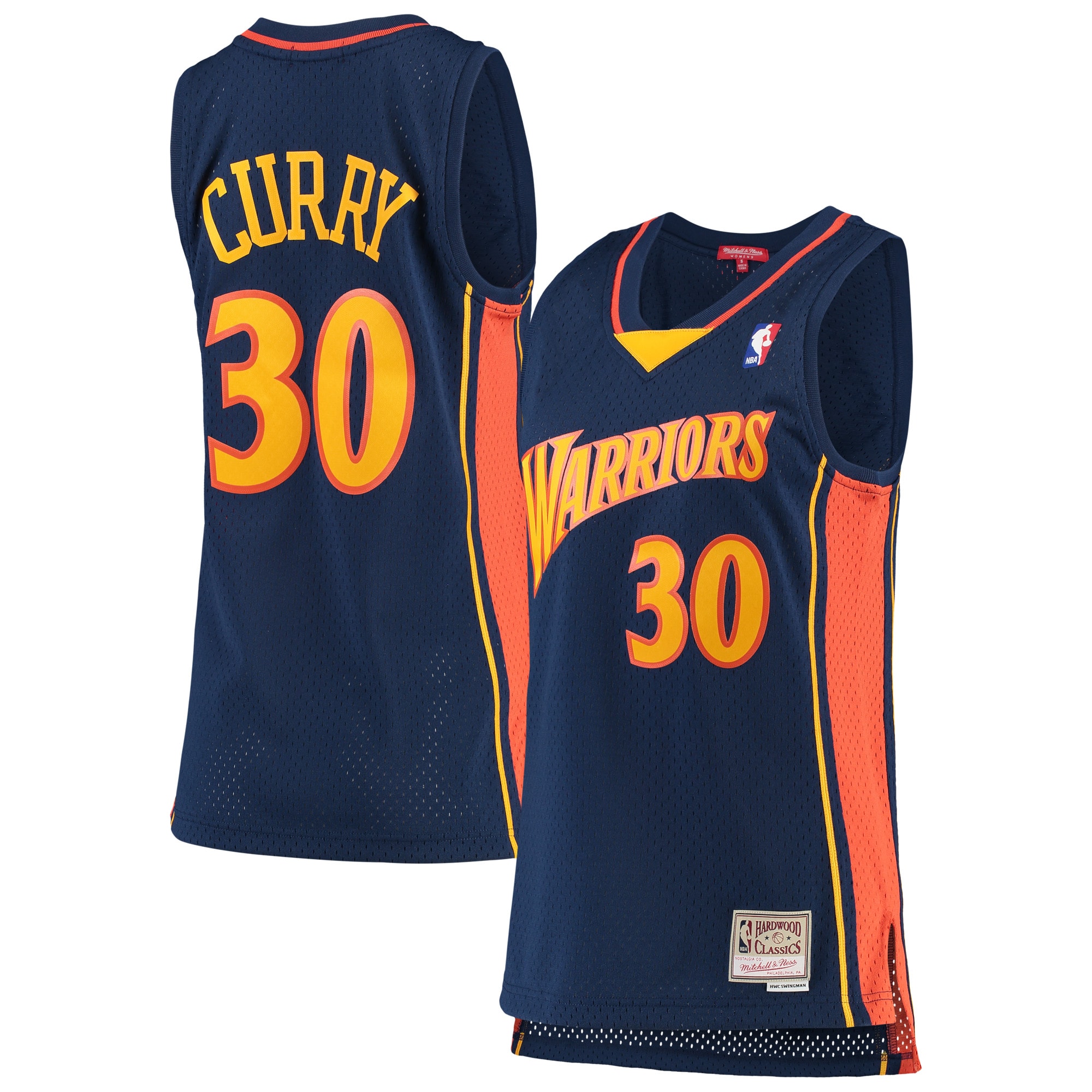 Stephen Curry Golden State Warriors Mitchell & Ness Women's 2009-10 Hardwood Classics Swingman Jersey - Navy - PersonalJerseys