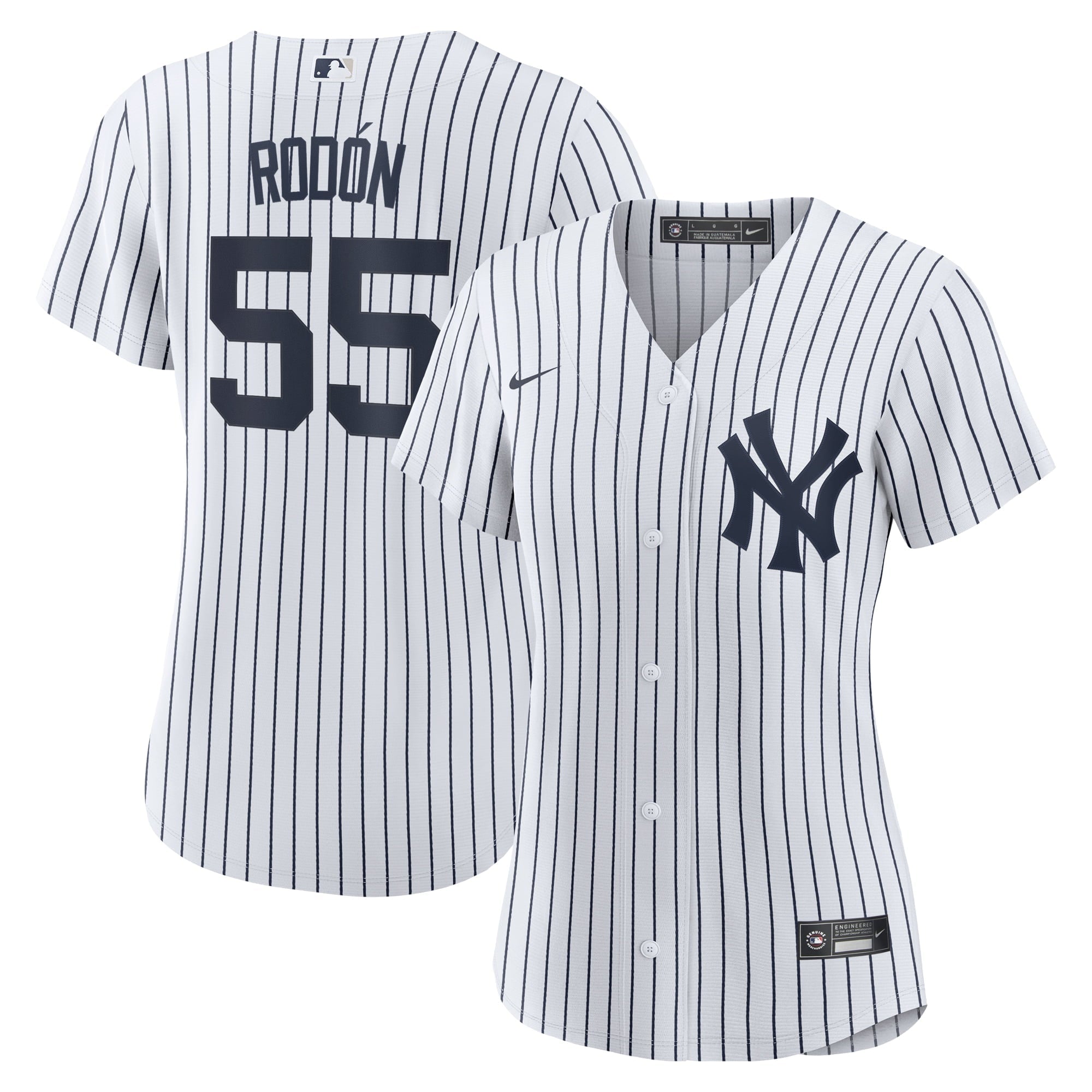 Women's Nike Carlos Rodon White/Navy New York Yankees Home Official Player Jersey - PersonalJerseys