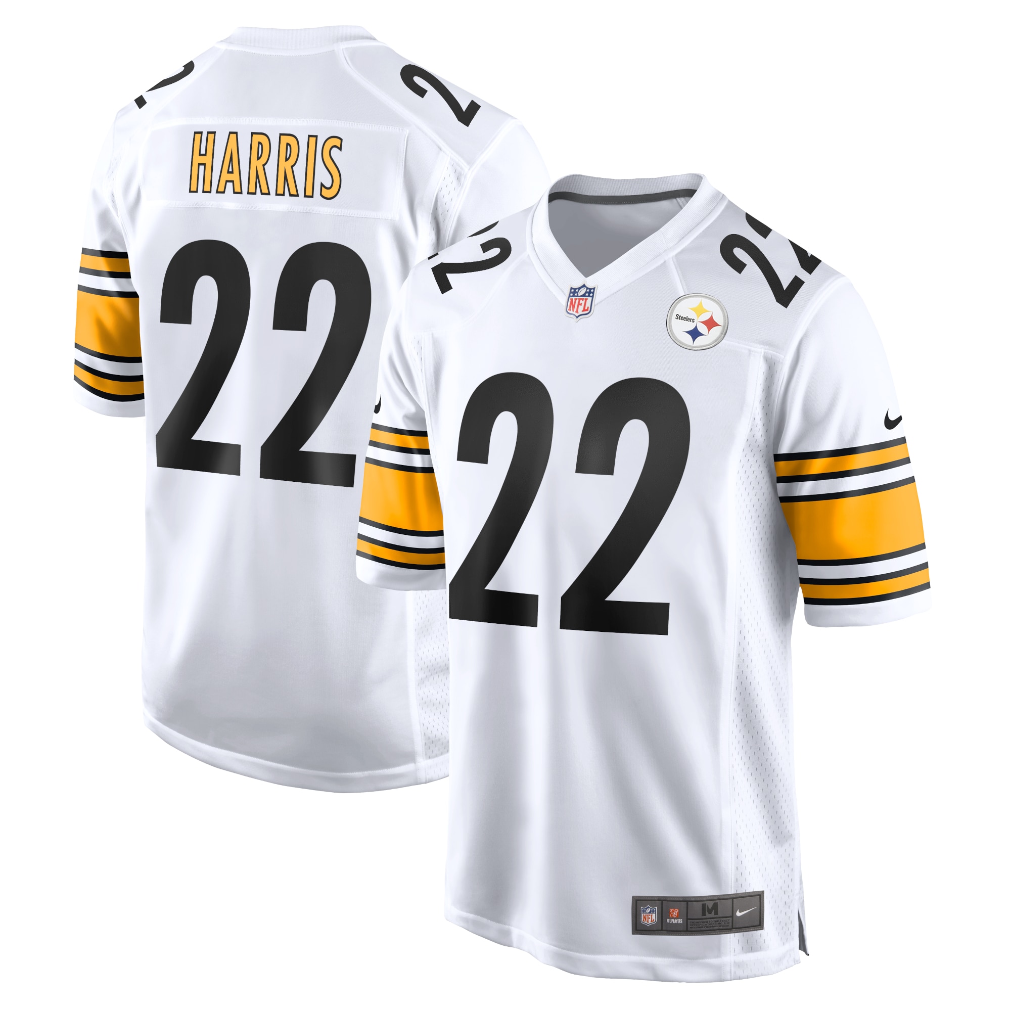 Pittsburgh Steelers Najee Harris White Game Jersey for Youth Women Men - Friend Lounge Store - Shop for All Things Jerseys Sports - PersonalJerseys