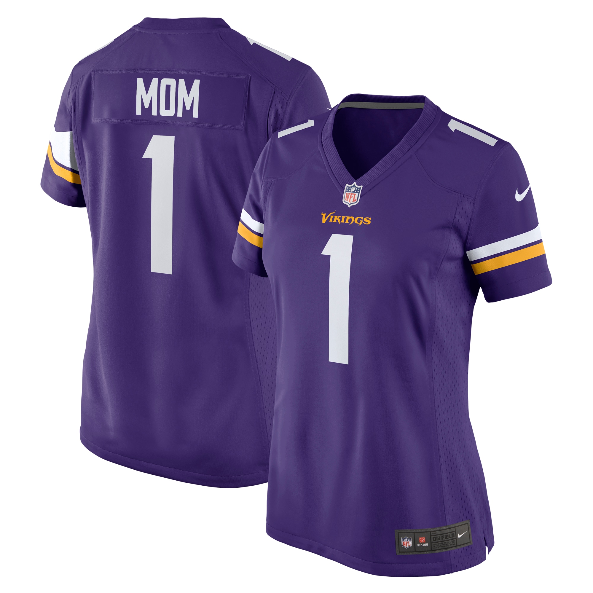 Minnesota Vikings Number 1 Mom Dad Purple Game Jersey for Youth Women Men - Friend Lounge Store - Shop for All Things Jerseys Sports - PersonalJerseys