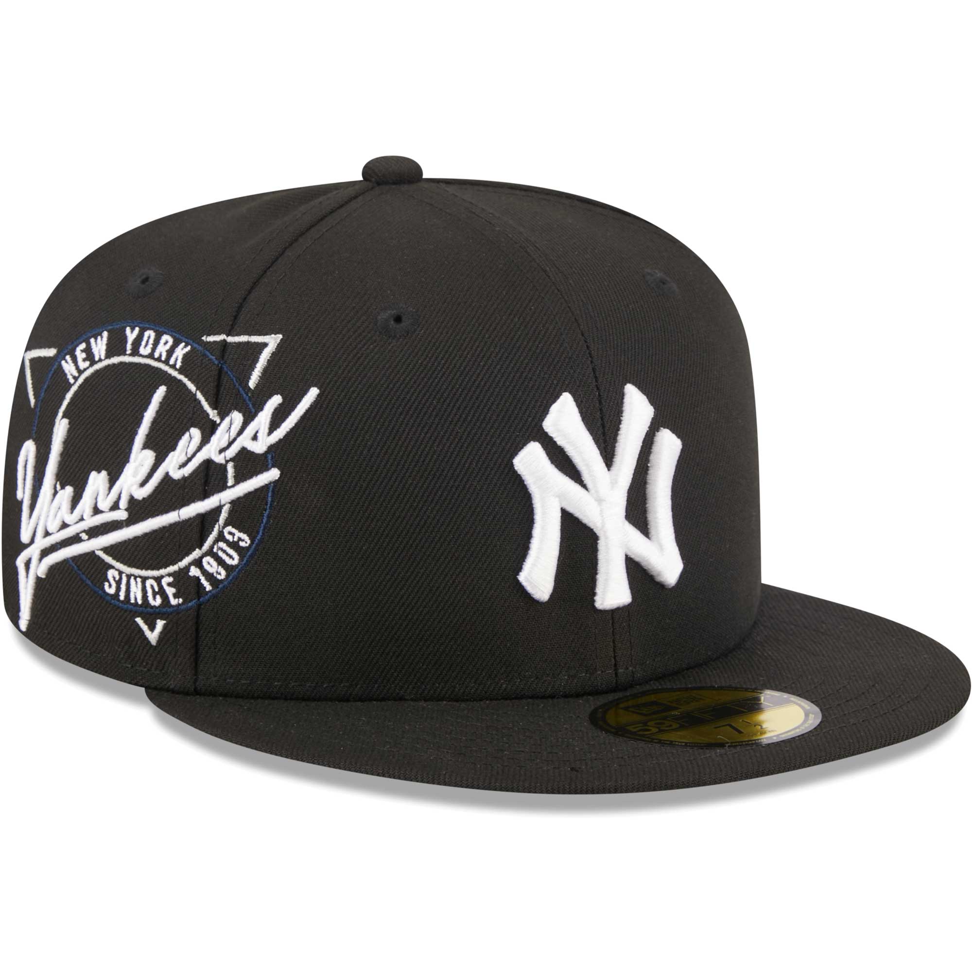 New York Yankees New Era Neon 59FIFTY Fitted Hat - Black - PersonalJerseys