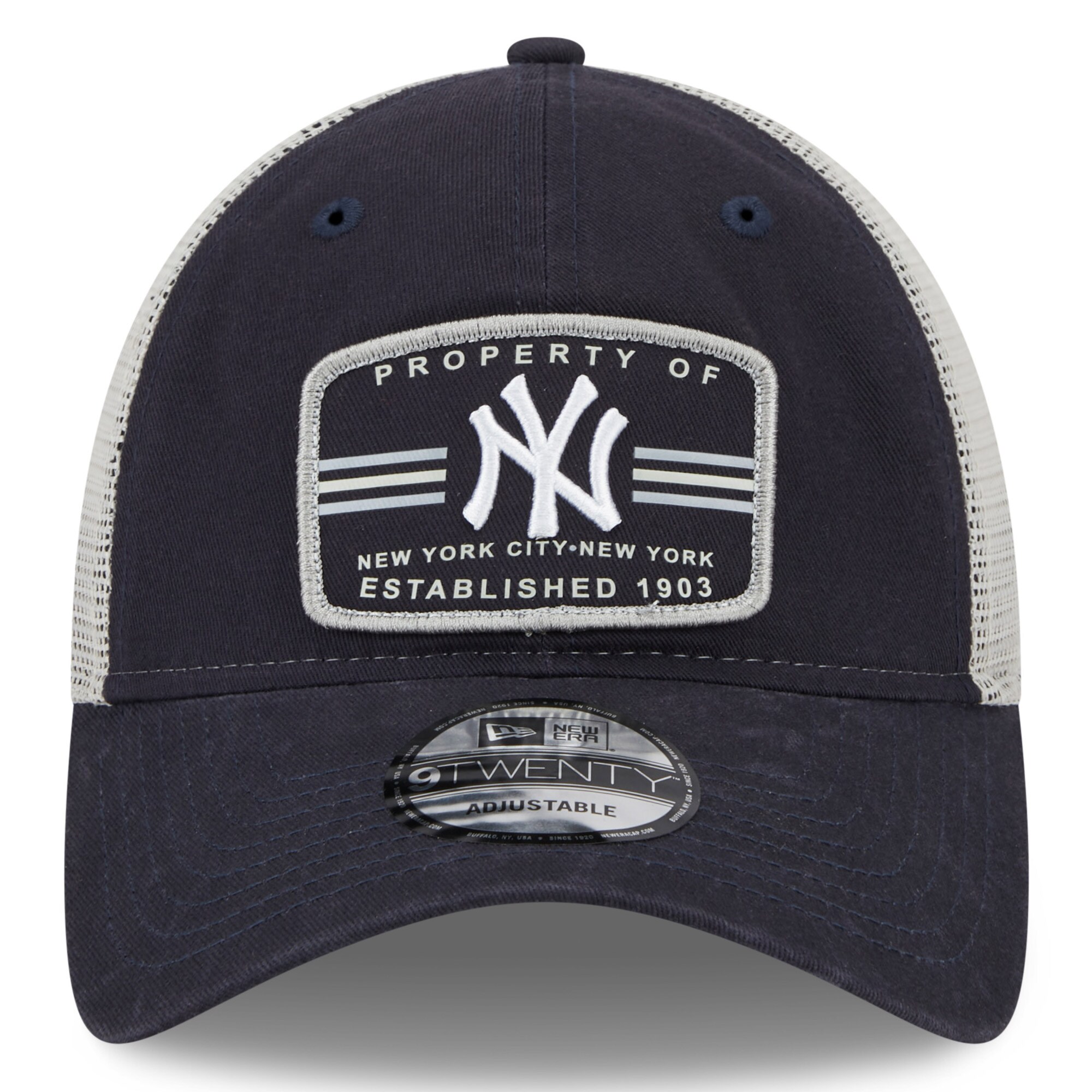 New York Yankees New Era Property Trucker 9TWENTY Snapback Hat - Navy - PersonalJerseys