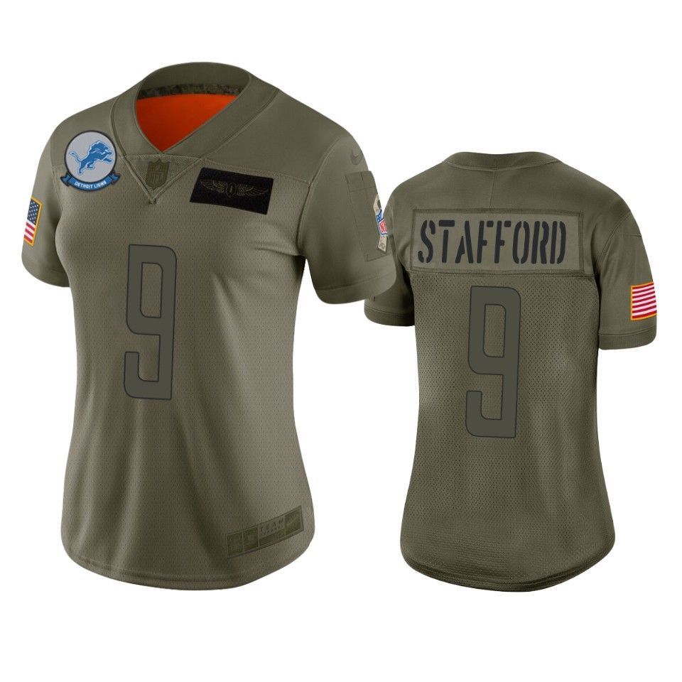 Women's Detroit Lions Matthew Stafford Camo 2019 Salute to Service Limited Jersey - Friend Lounge Store - Shop for All Things Jerseys Sports - PersonalJerseys