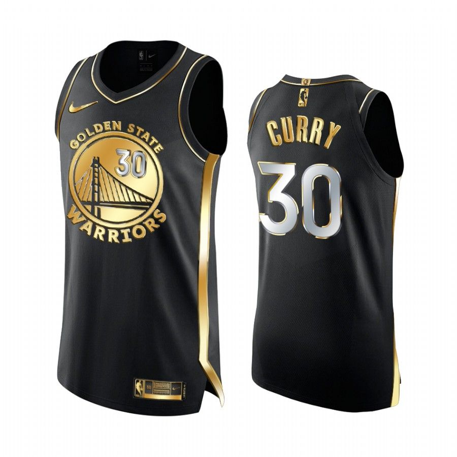 Stephen Curry Golden State Warriors 2020-21 Black Golden Edition Jersey 6X Champs - Friend Lounge Store - Shop for All Things Jerseys Sports - PersonalJerseys