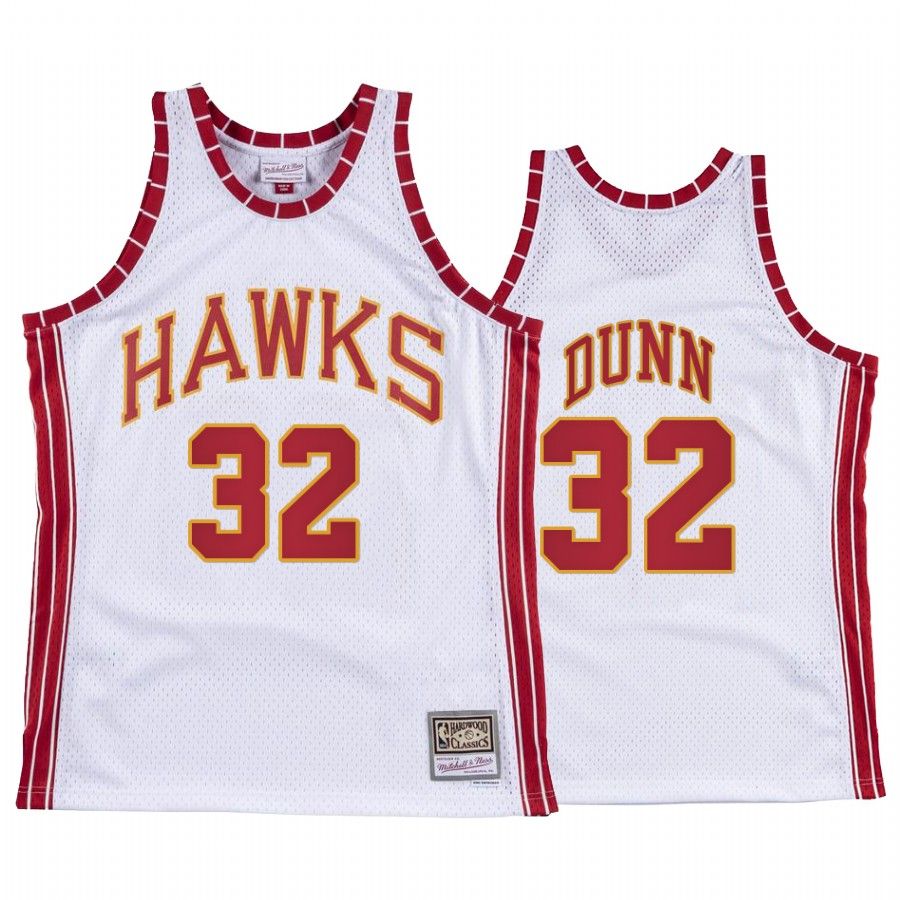 Kris Dunn #32 Atlanta Hawks Hardwood Classics Jersey White - Friend Lounge Store - Shop for All Things Jerseys Sports - PersonalJerseys