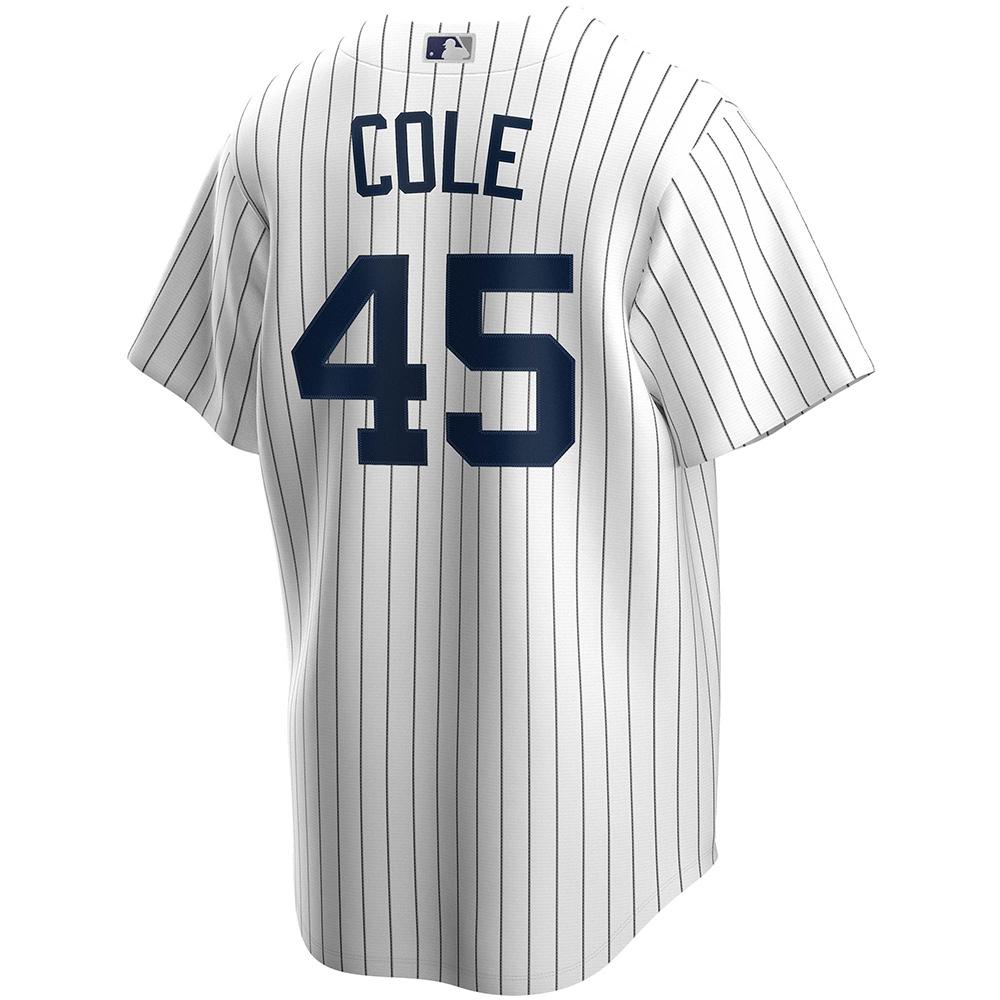 Mens New York Yankees Gerrit Cole Cool Base Replica Jersey White - PersonalJerseys