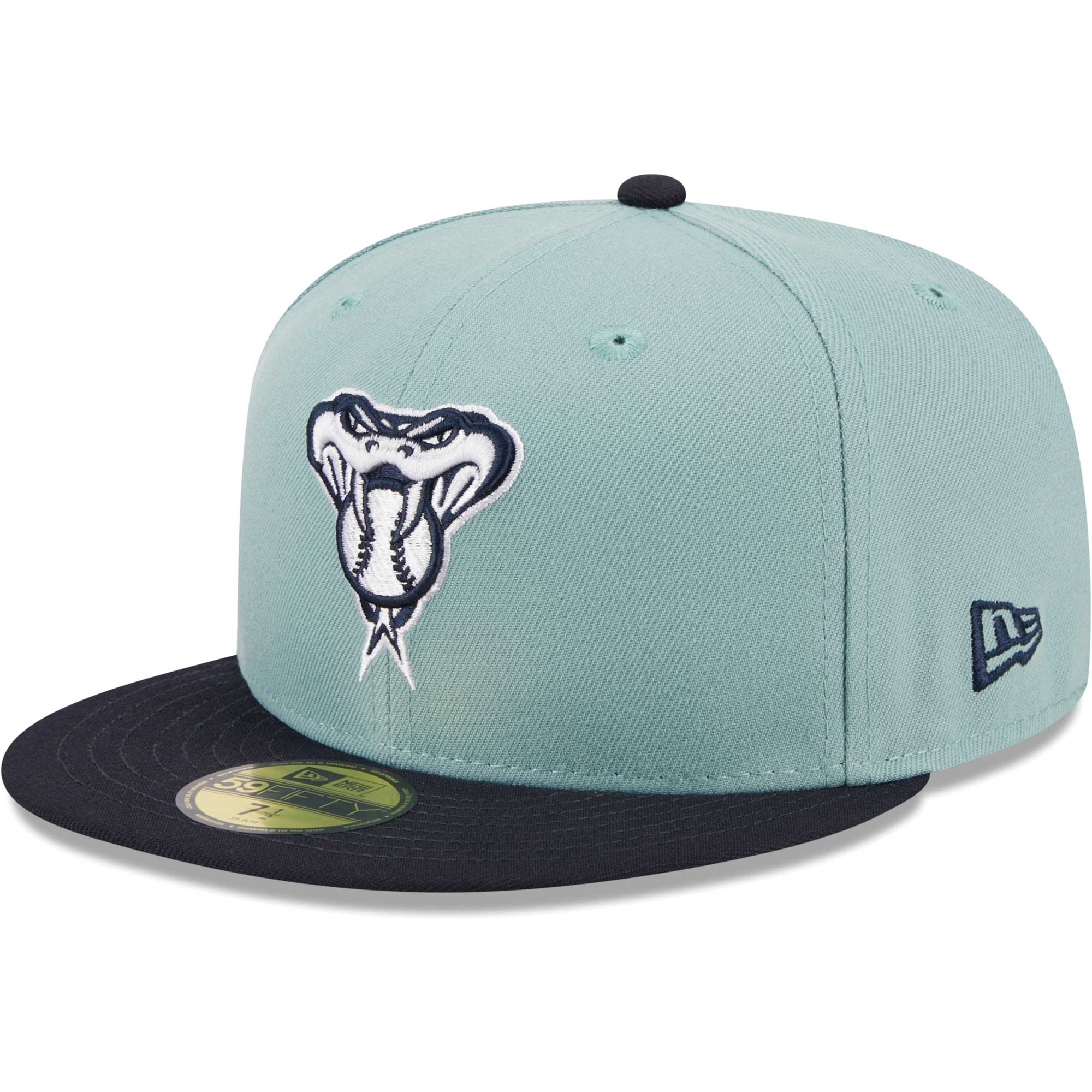 Arizona Diamondbacks New Era Beach Kiss 59FIFTY Fitted Hat - Light Blue/Navy - PersonalJerseys