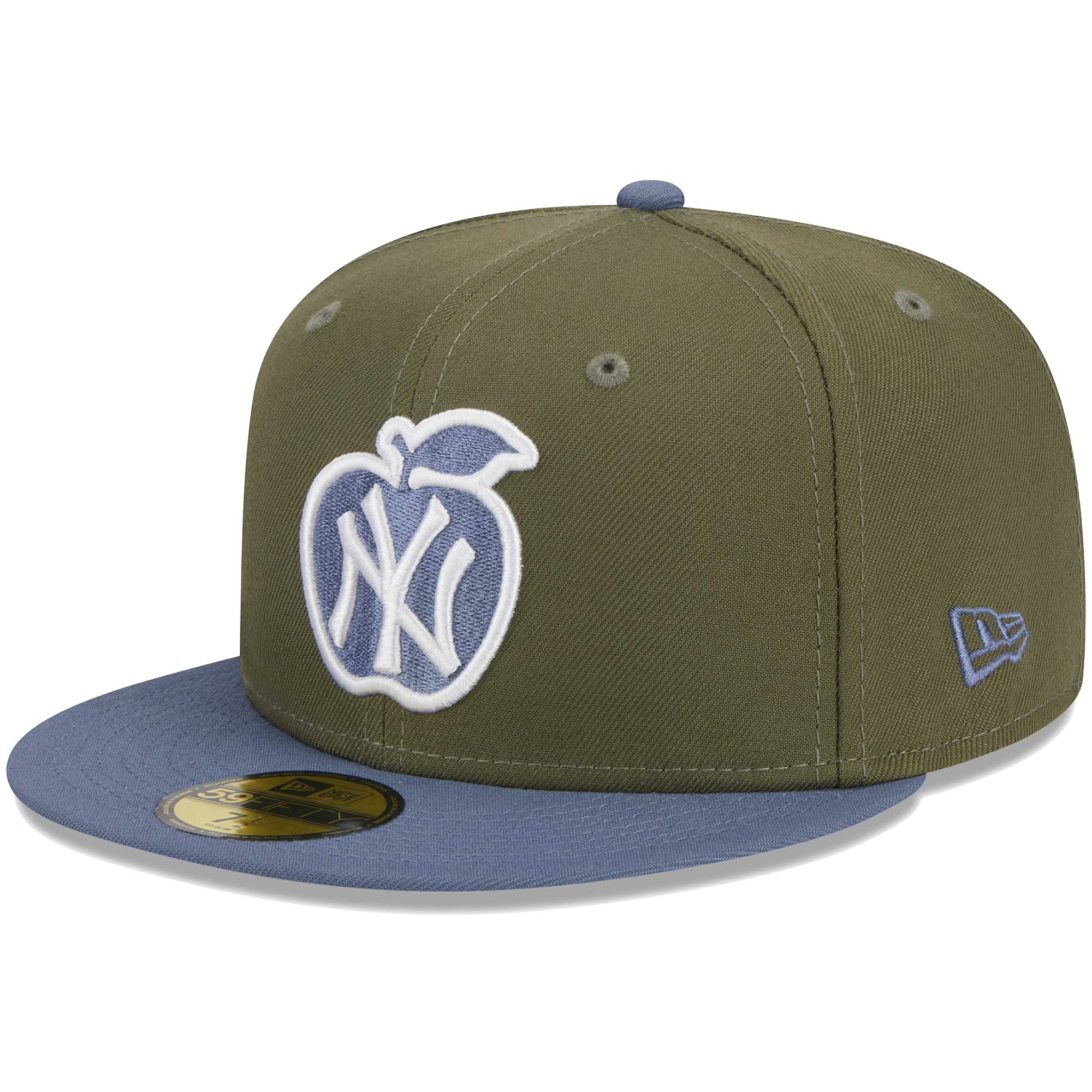 New York Yankees New Era 59FIFTY Fitted Hat - Olive/Blue - PersonalJerseys