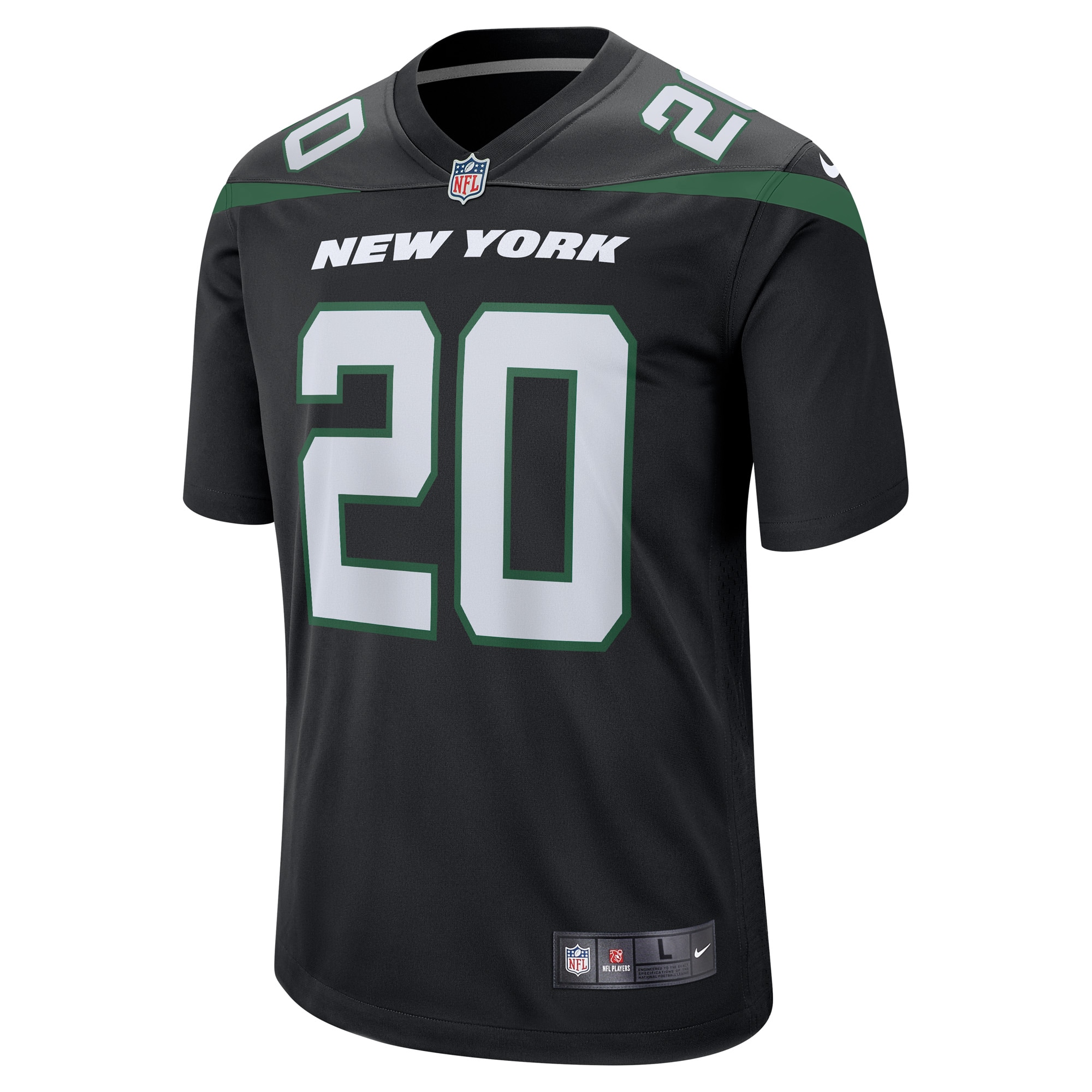 Breece Hall New York Jets Nike Alternate Game Player Jersey - Stealth Black - PersonalJerseys