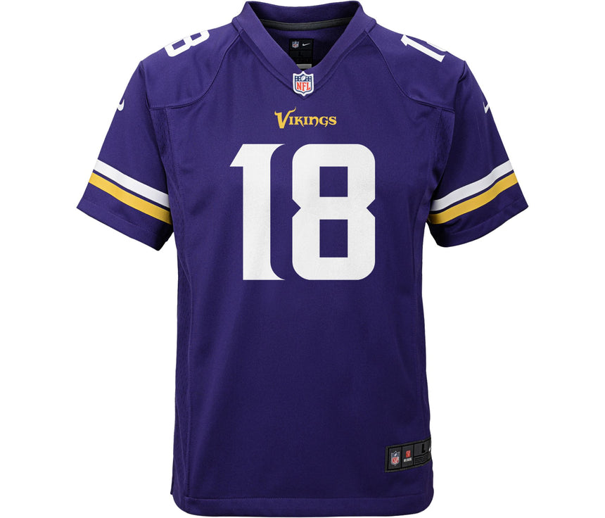 Youth Justin Jefferson Minnesota Vikings Purple Game Jersey - PersonalJerseys