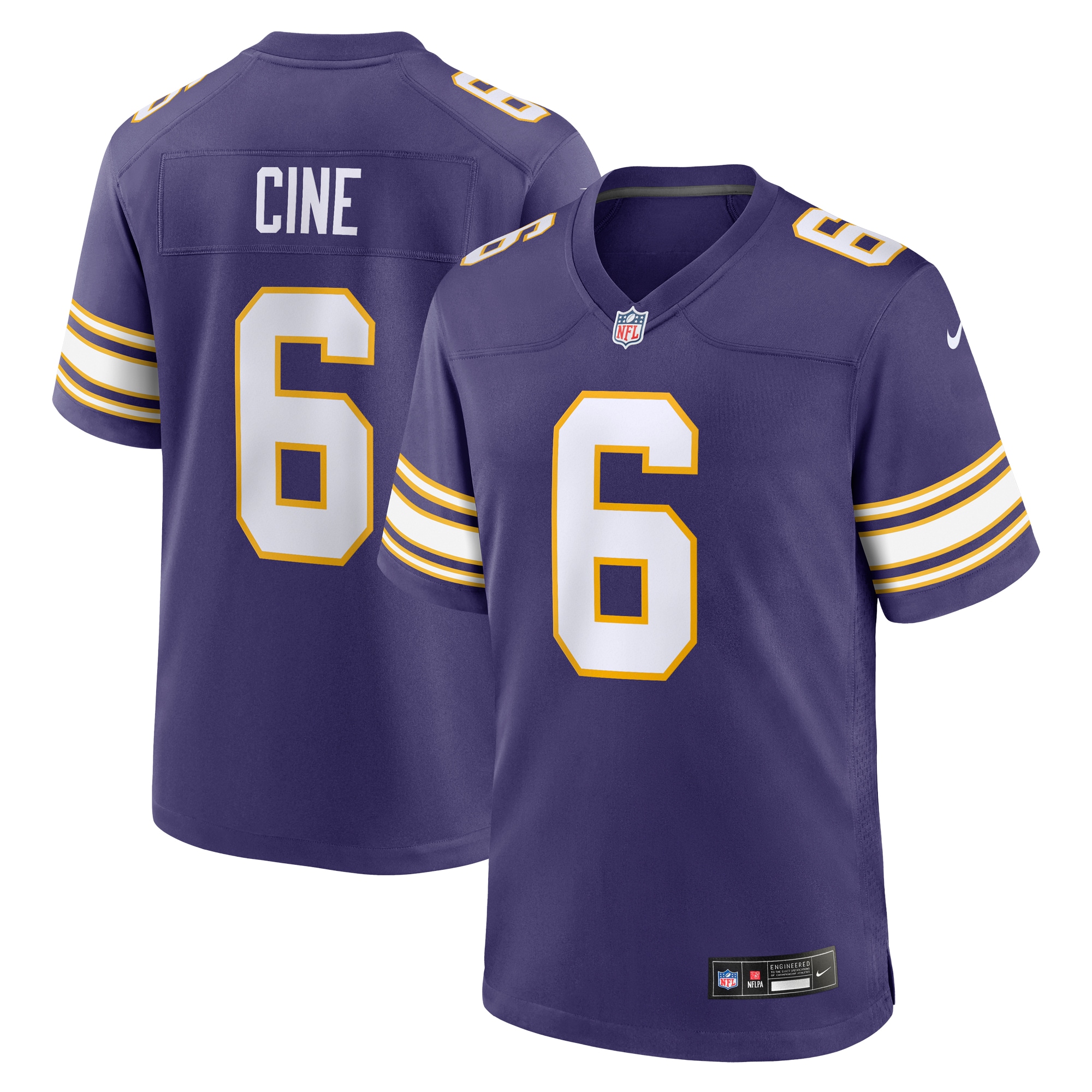 Lewis Cine Minnesota Vikings Nike Classic Player Game Jersey - Purple - PersonalJerseys