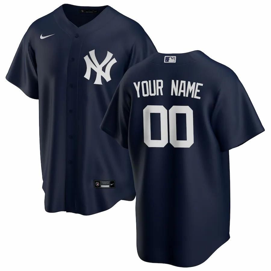 New York Yankees Alternate 2020 Custom Jersey – Navy - Friend Lounge Store - Shop for All Things Jerseys Sports - PersonalJerseys