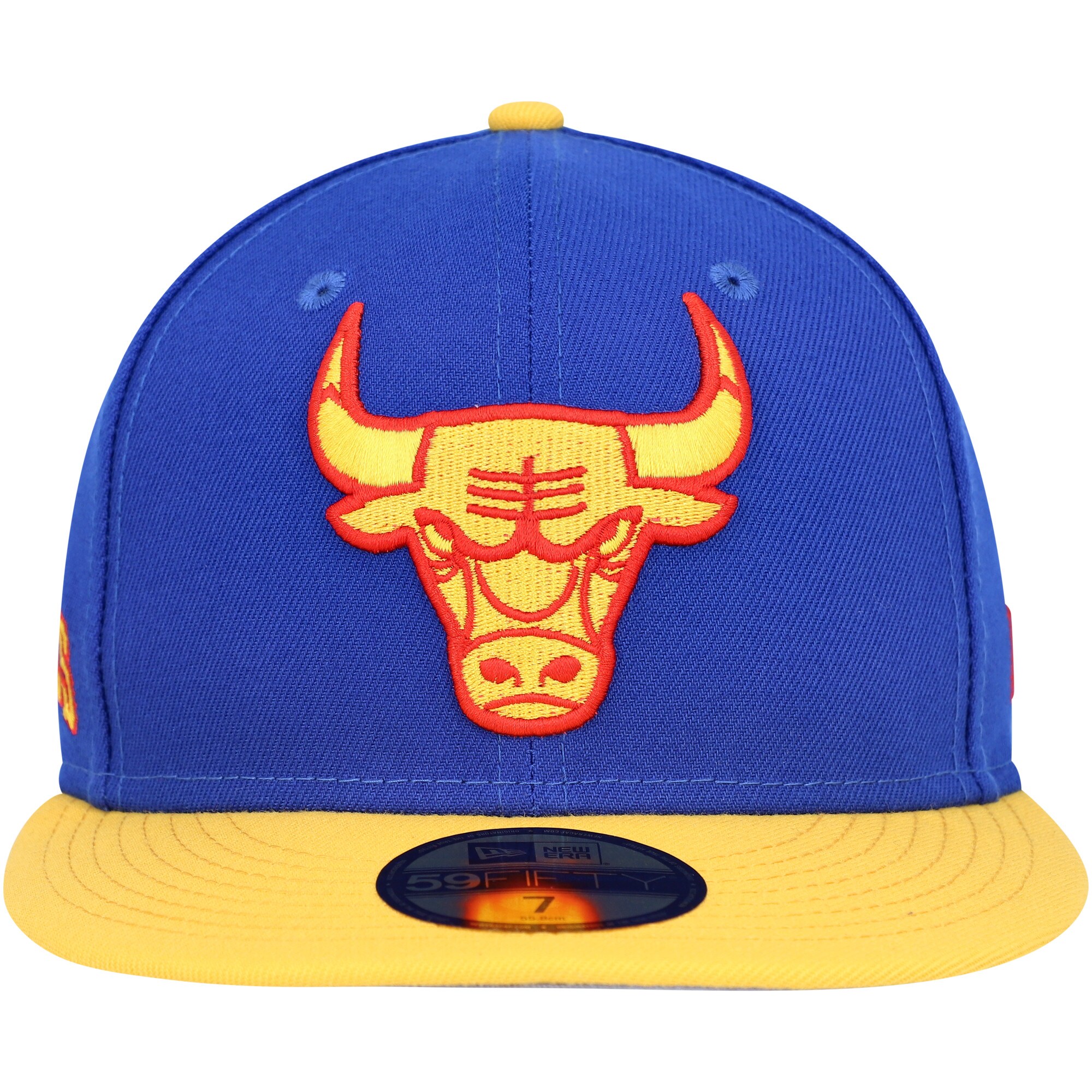 Chicago Bulls New Era Side Patch 59FIFTY Fitted Hat - Blue - PersonalJerseys