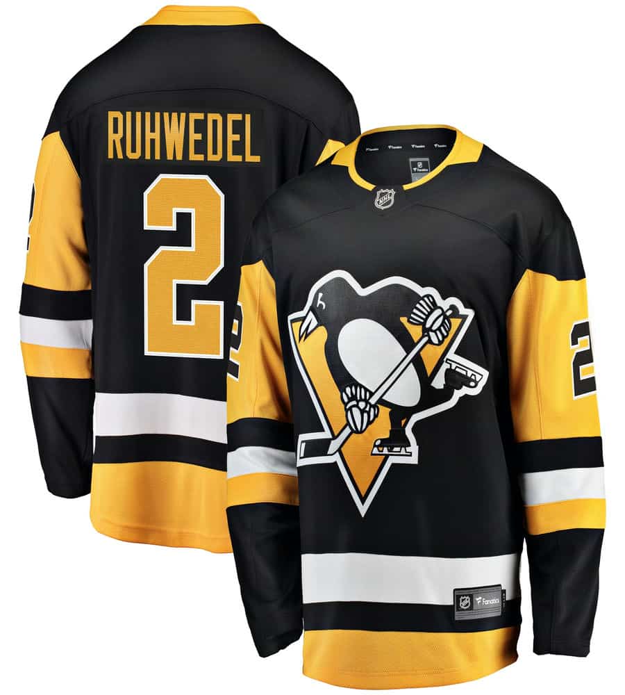 Chad Ruhwedel Pittsburgh Penguins Home Breakaway Player Jersey - Black - Friend Lounge Store - Shop for All Things Jerseys Sports - PersonalJerseys
