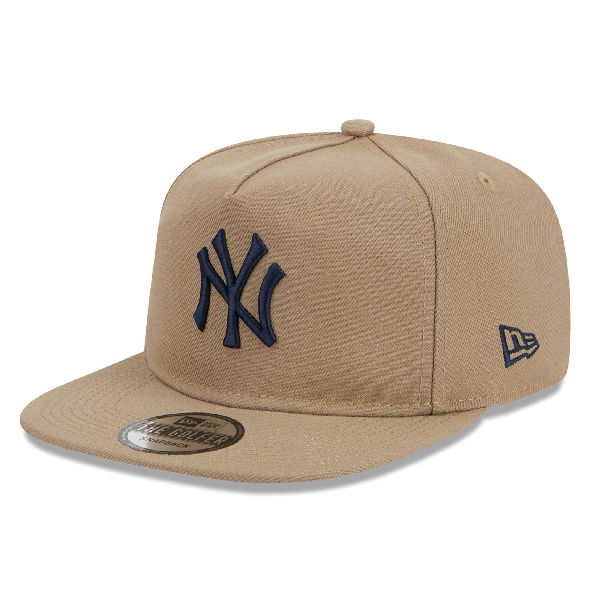 New York Yankees New Era Golfer Adjustable Hat - Khaki - PersonalJerseys