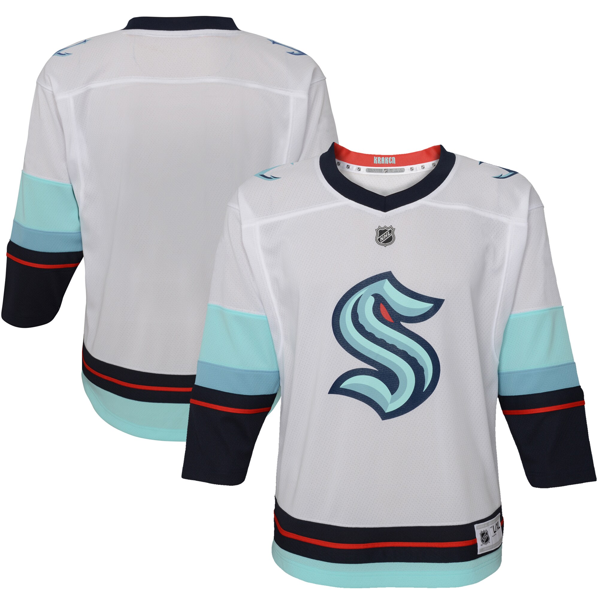 Seattle Kraken Infant Away Replica Jersey - White - PersonalJerseys