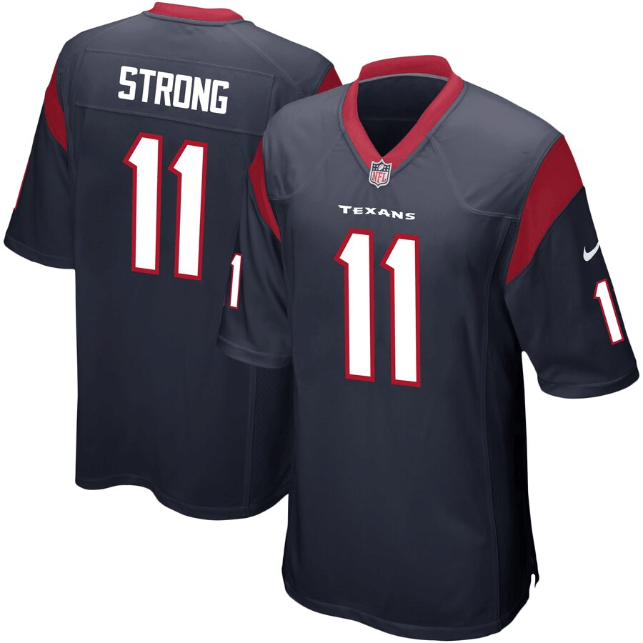 Jaelen Strong Houston Texans Game Jersey - Navy - Friend Lounge Store - Shop for All Things Jerseys Sports - PersonalJerseys