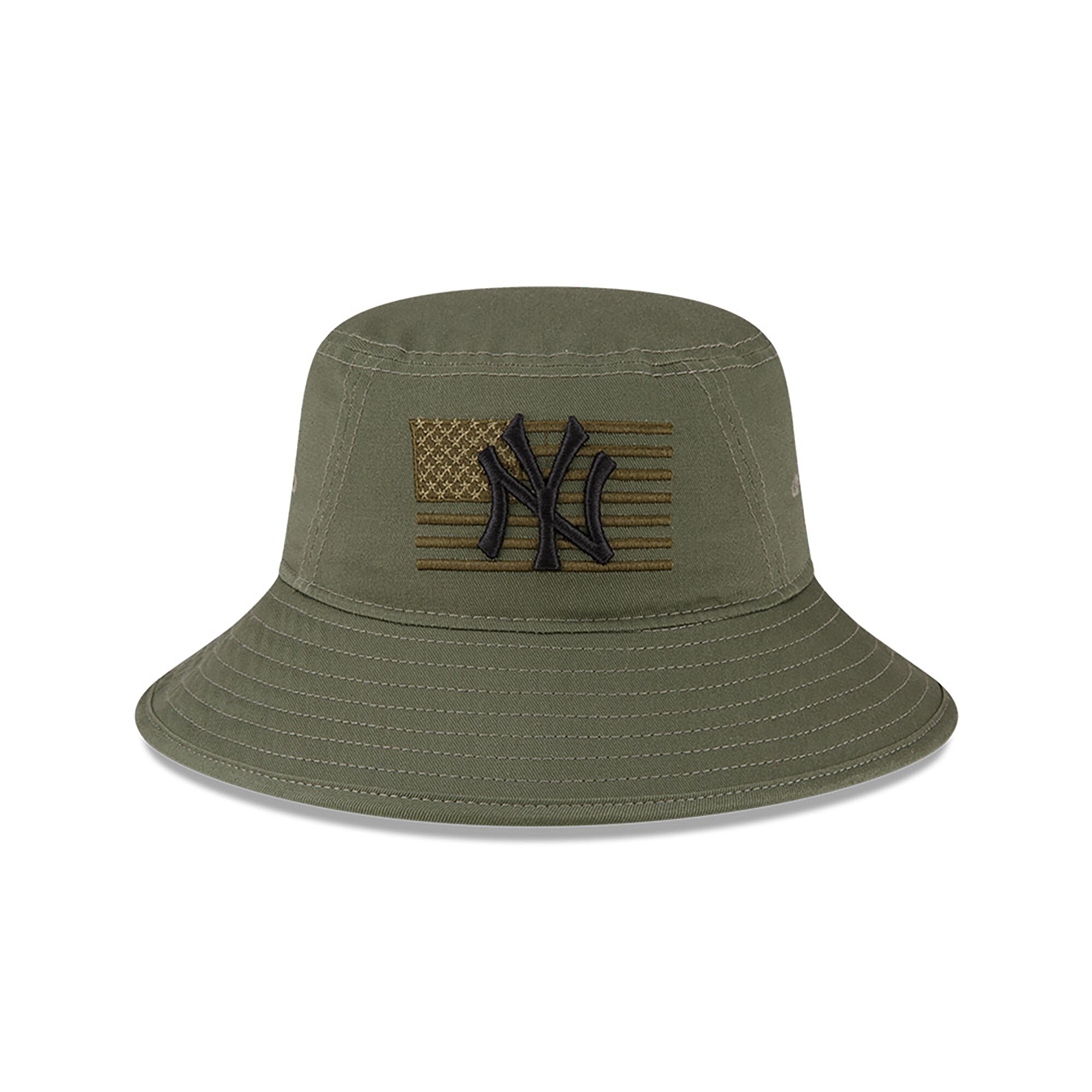 New York Yankees New Era 2023 Armed Forces Day Bucket Hat - Green - PersonalJerseys
