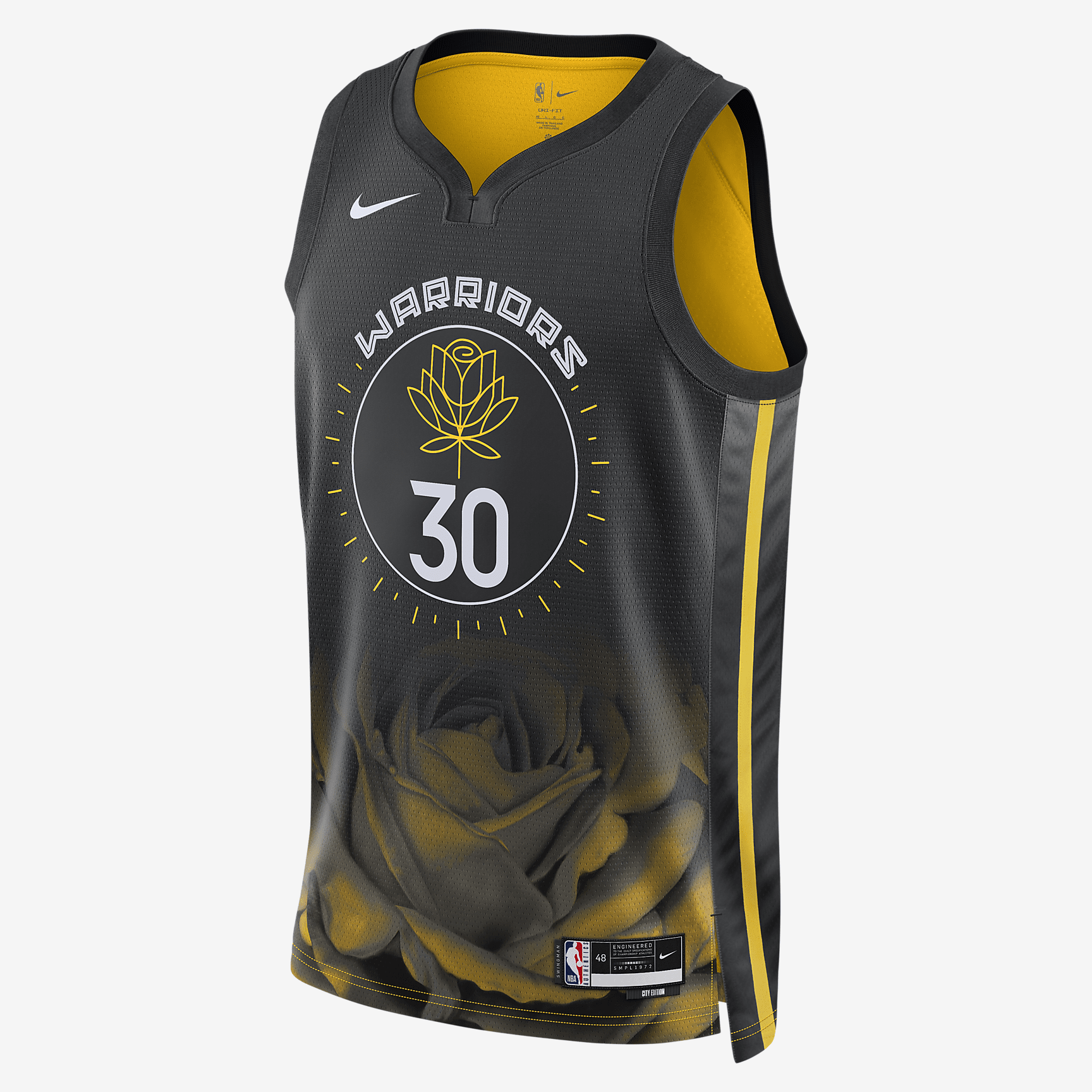 Stephen Curry Golden State Warriors City Edition Nike Dri-FIT NBA Swingman Jersey - Black - PersonalJerseys