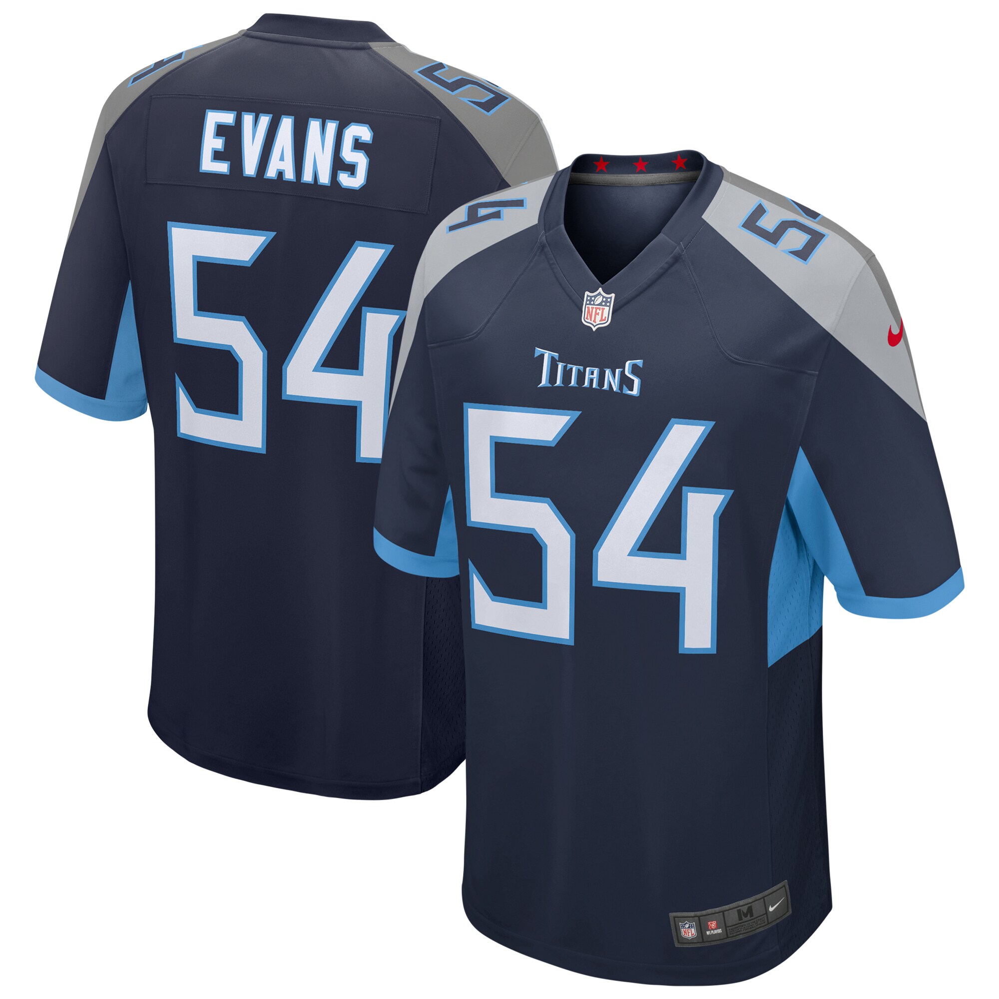 Rashaan Evans Tennessee Titans Nike Game Jersey - Navy - PersonalJerseys