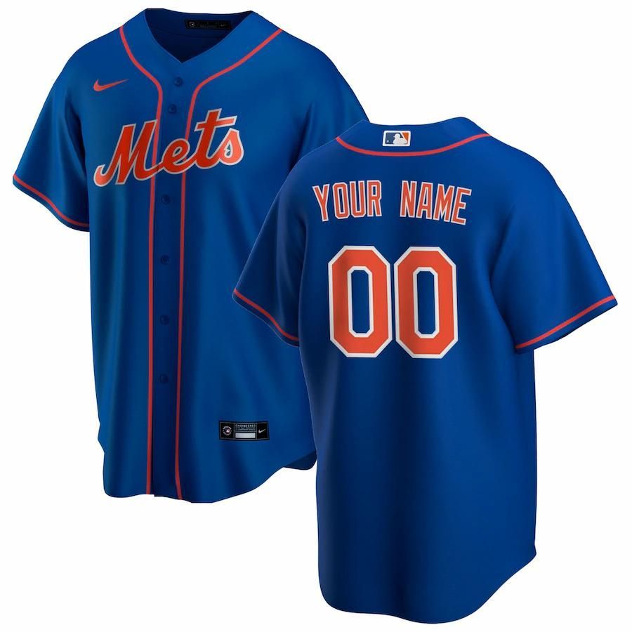 New York Mets Alternate 2020 Custom Jersey – Royal - Friend Lounge Store - Shop for All Things Jerseys Sports - PersonalJerseys