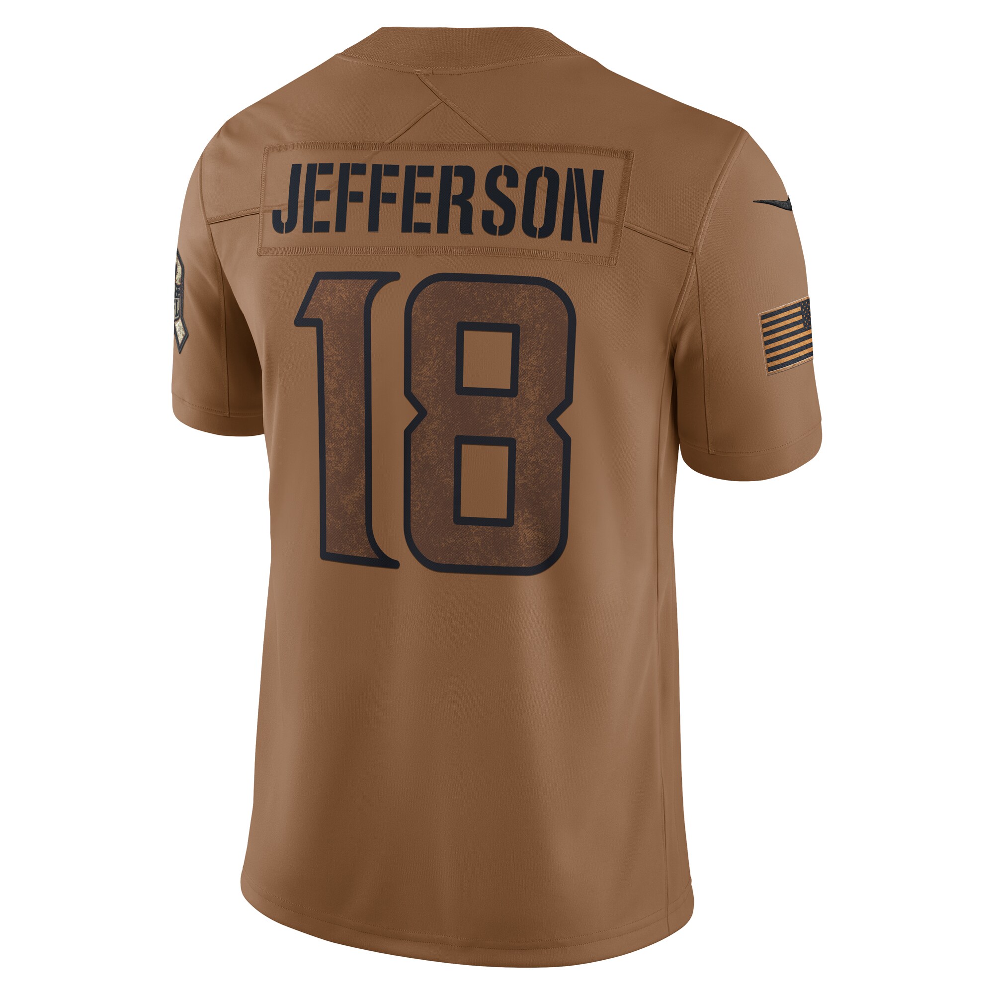 Justin Jefferson Minnesota Vikings Nike 2023 Salute To Service Limited Jersey - Brown - PersonalJerseys