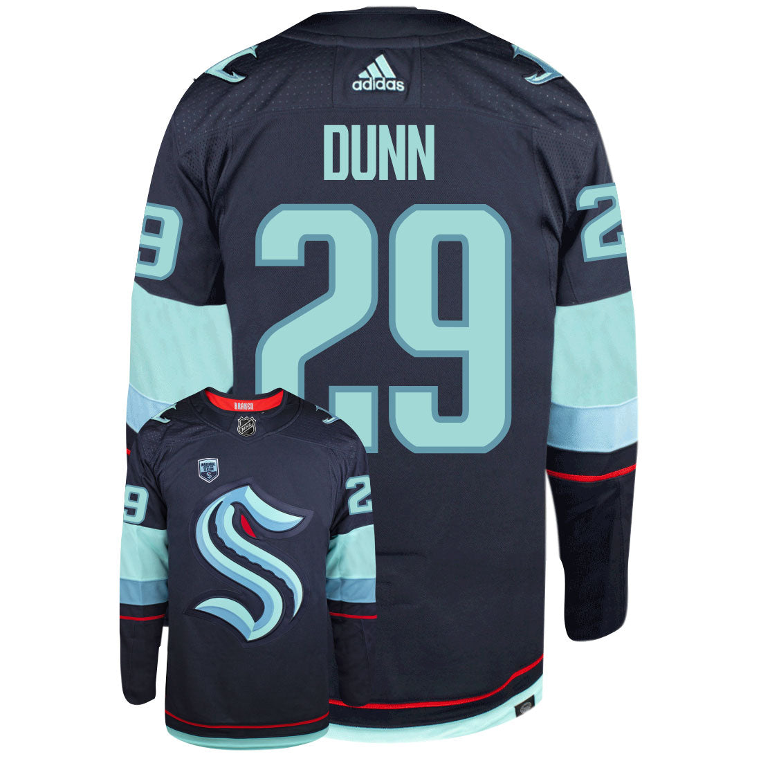 Vince Dunn Seattle Kraken Adidas Primegreen Authentic NHL Hockey Jersey - PersonalJerseys