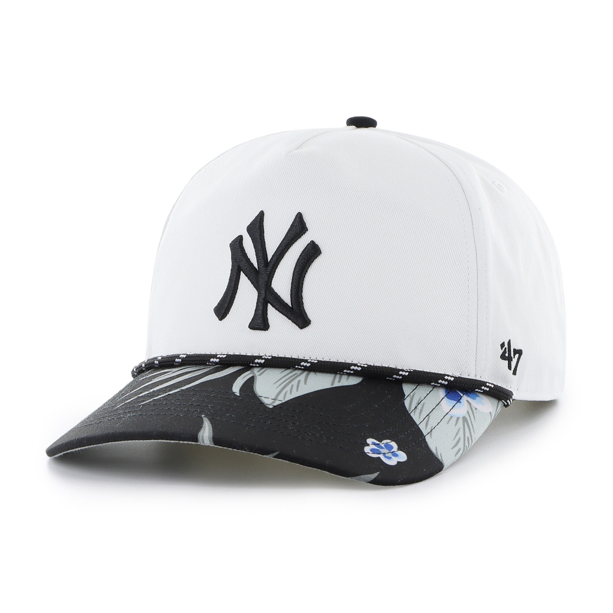 New York Yankees '47 Dark Tropic Hitch Snapback Hat - White - PersonalJerseys