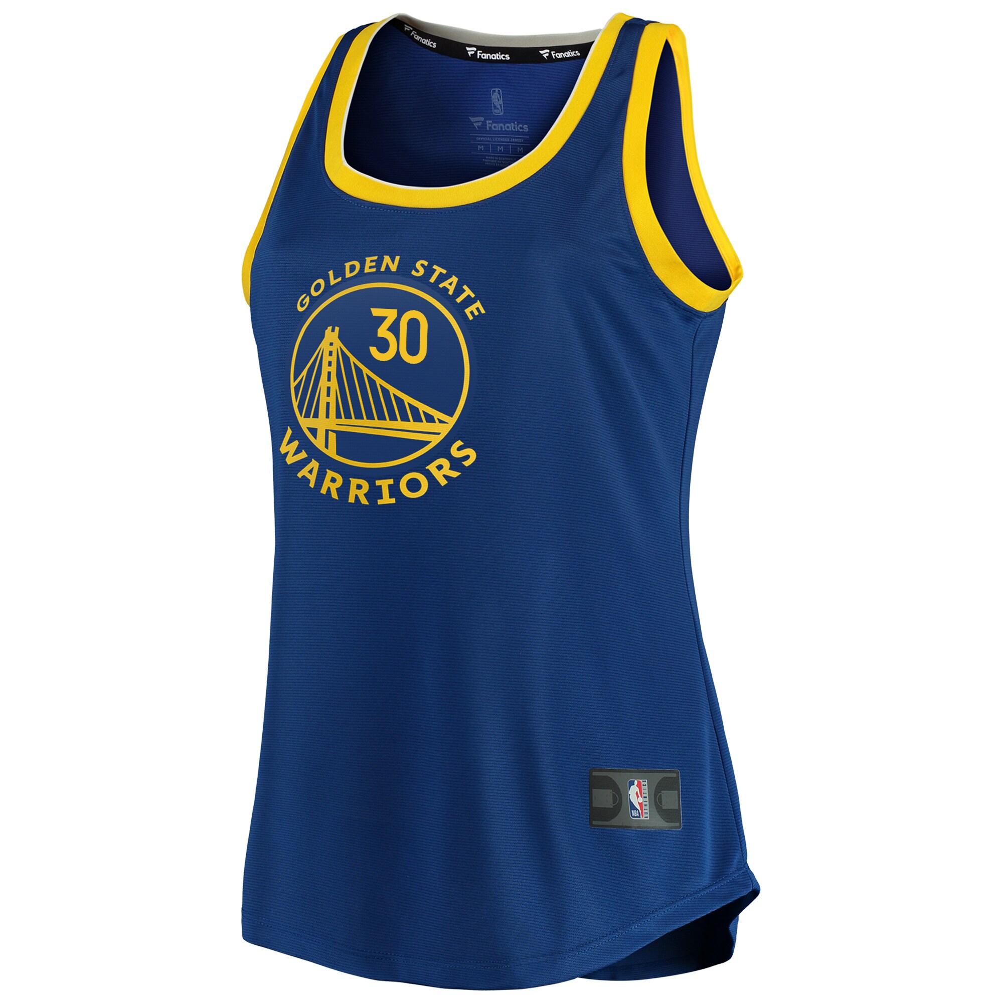 Stephen Curry Golden State Warriors Fanatics Branded Women's 2019/20 Fast Break Team Tank Jersey - Icon Edition - Royal - PersonalJerseys